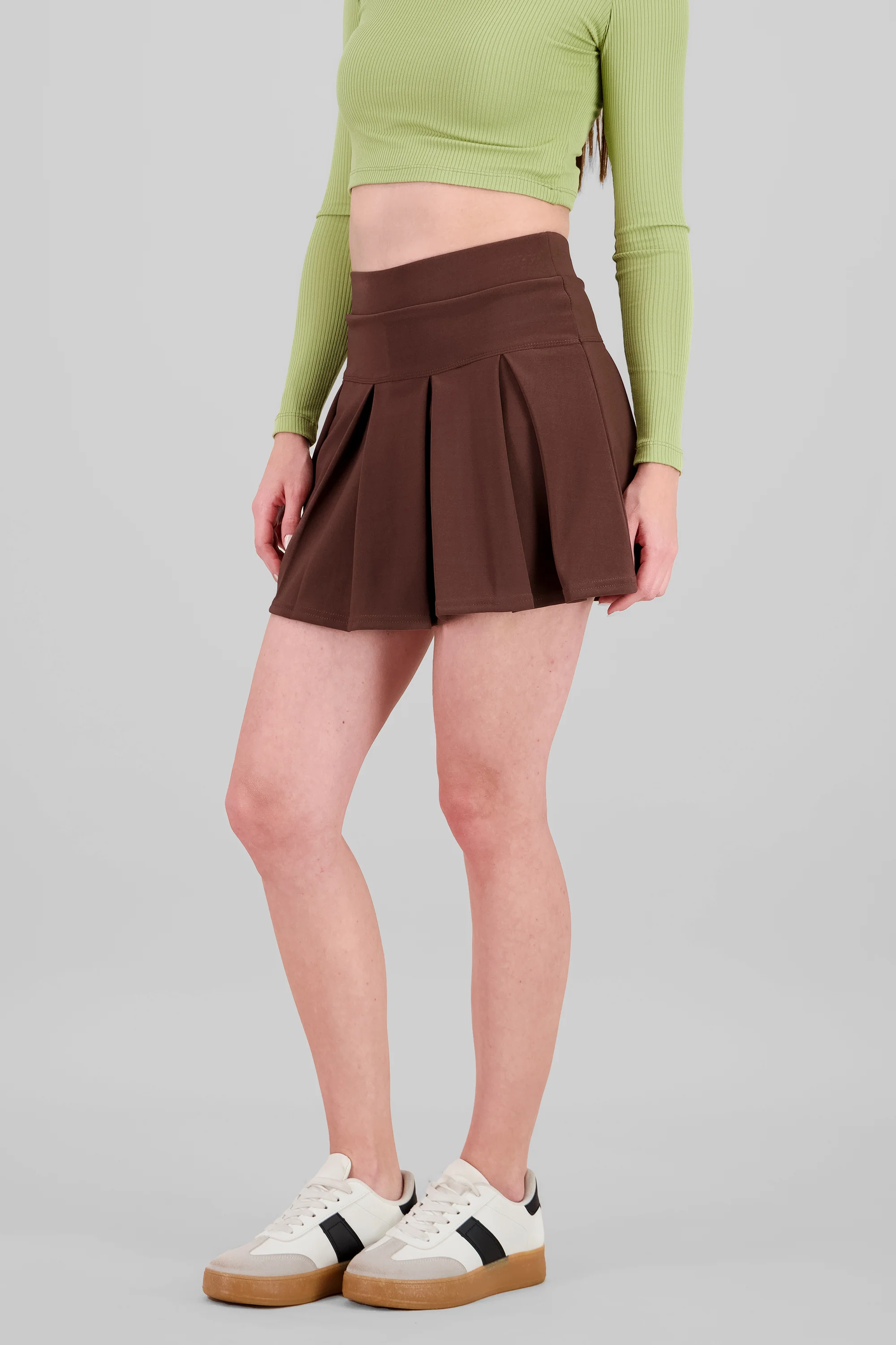 Falda Mini Tableada Doble Pretina - Image 3