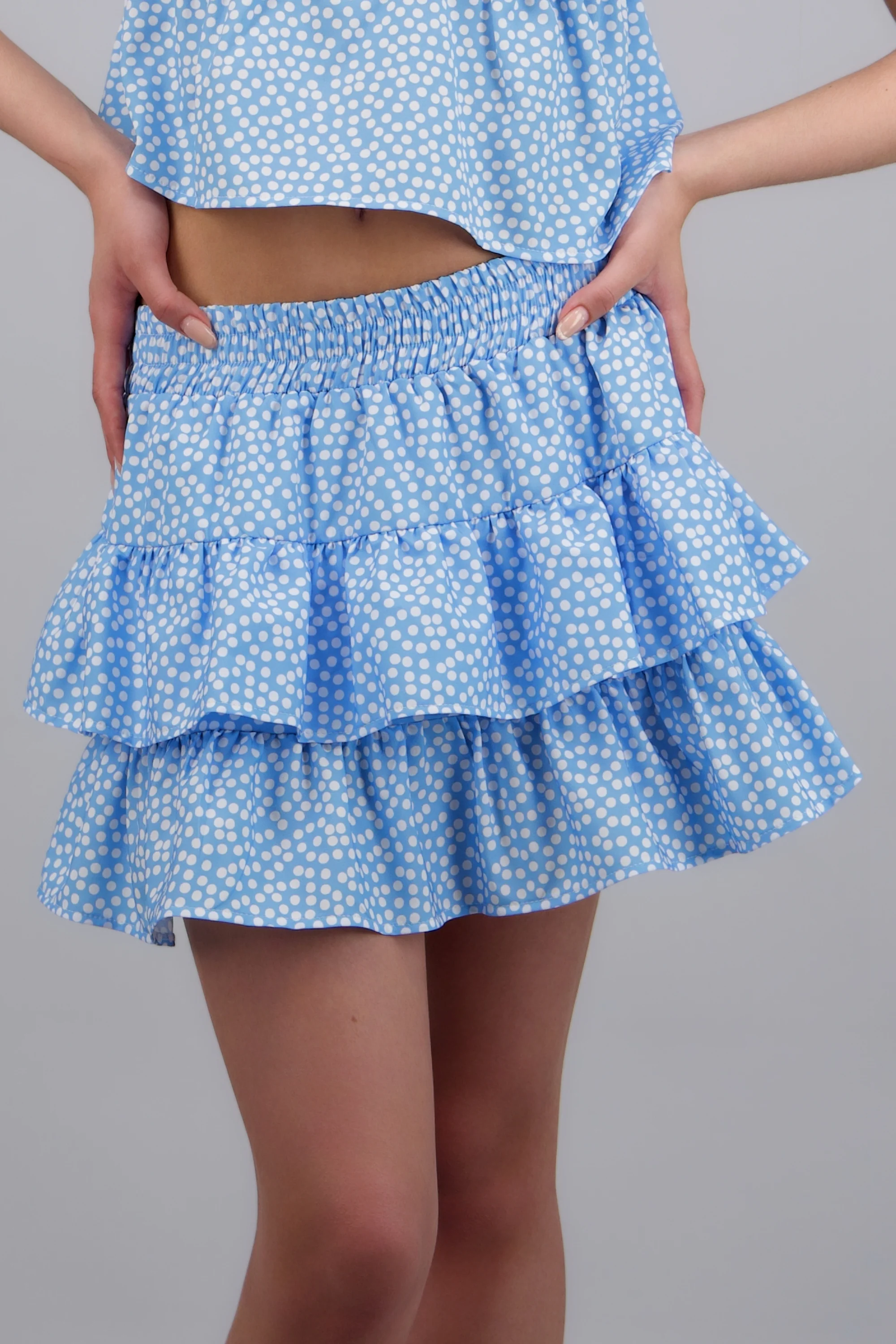 Falda olanes estampado polka dots - Image 5