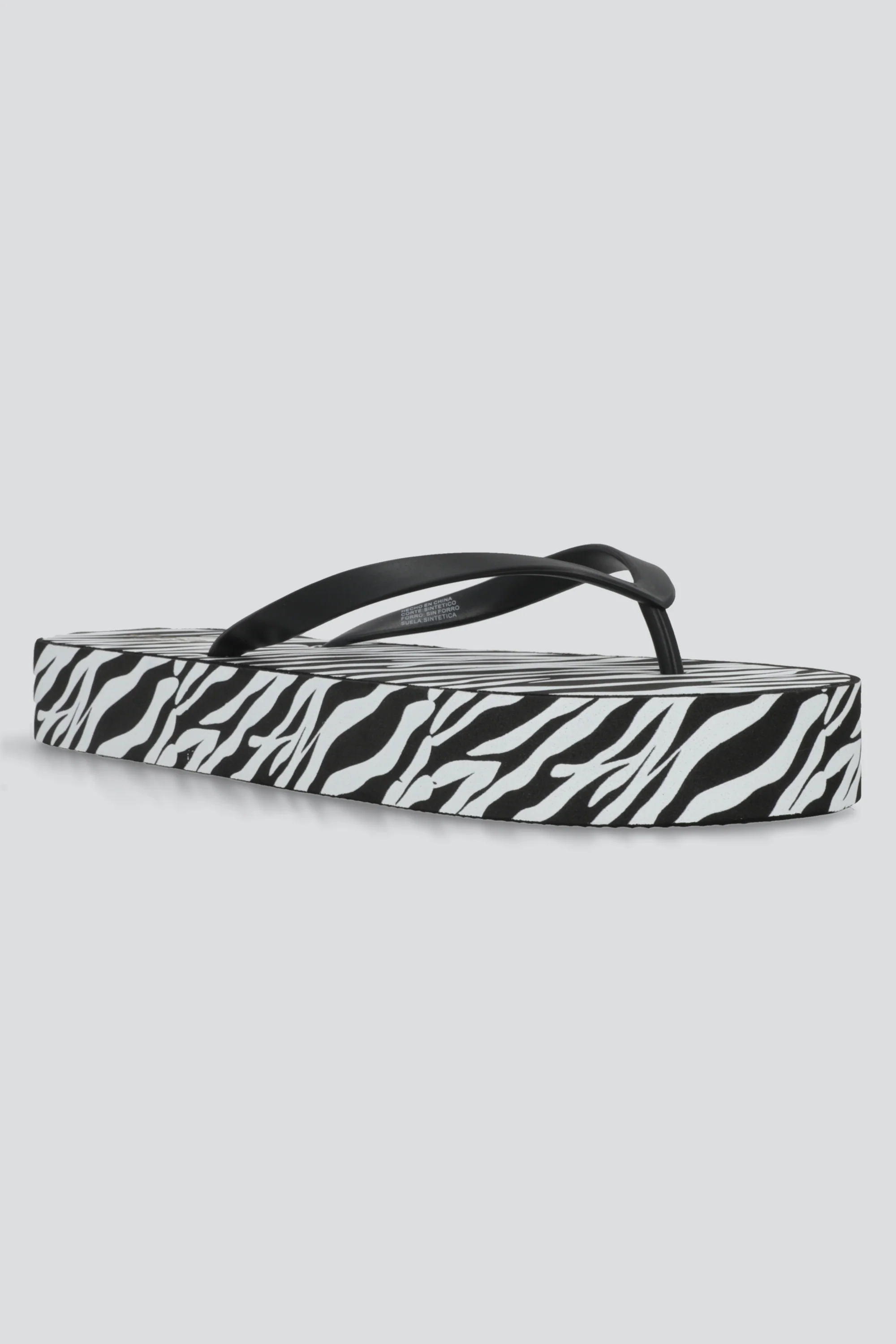 Flip flop chinela brillos estampado zebra - Image 4