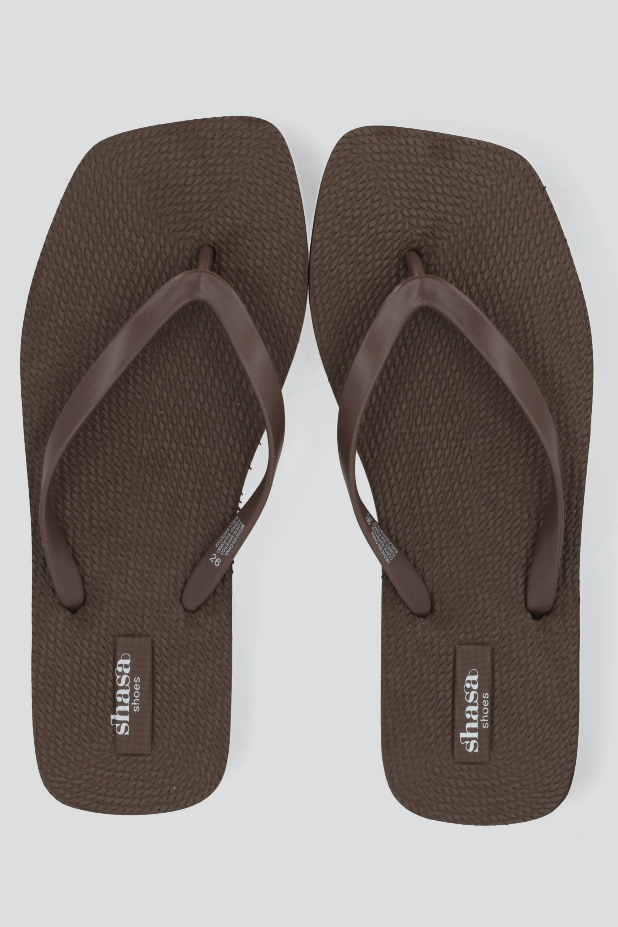 Flip flop plataforma punta cuadrada
