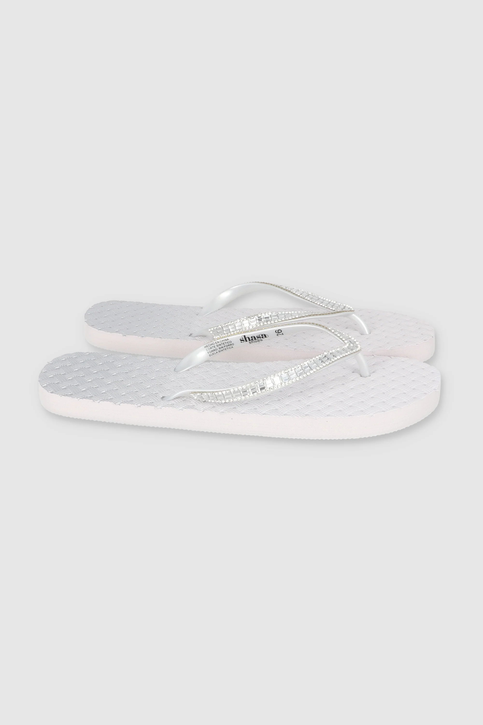 Flip Flops Textura Canasta Chinela Brillos - Image 2