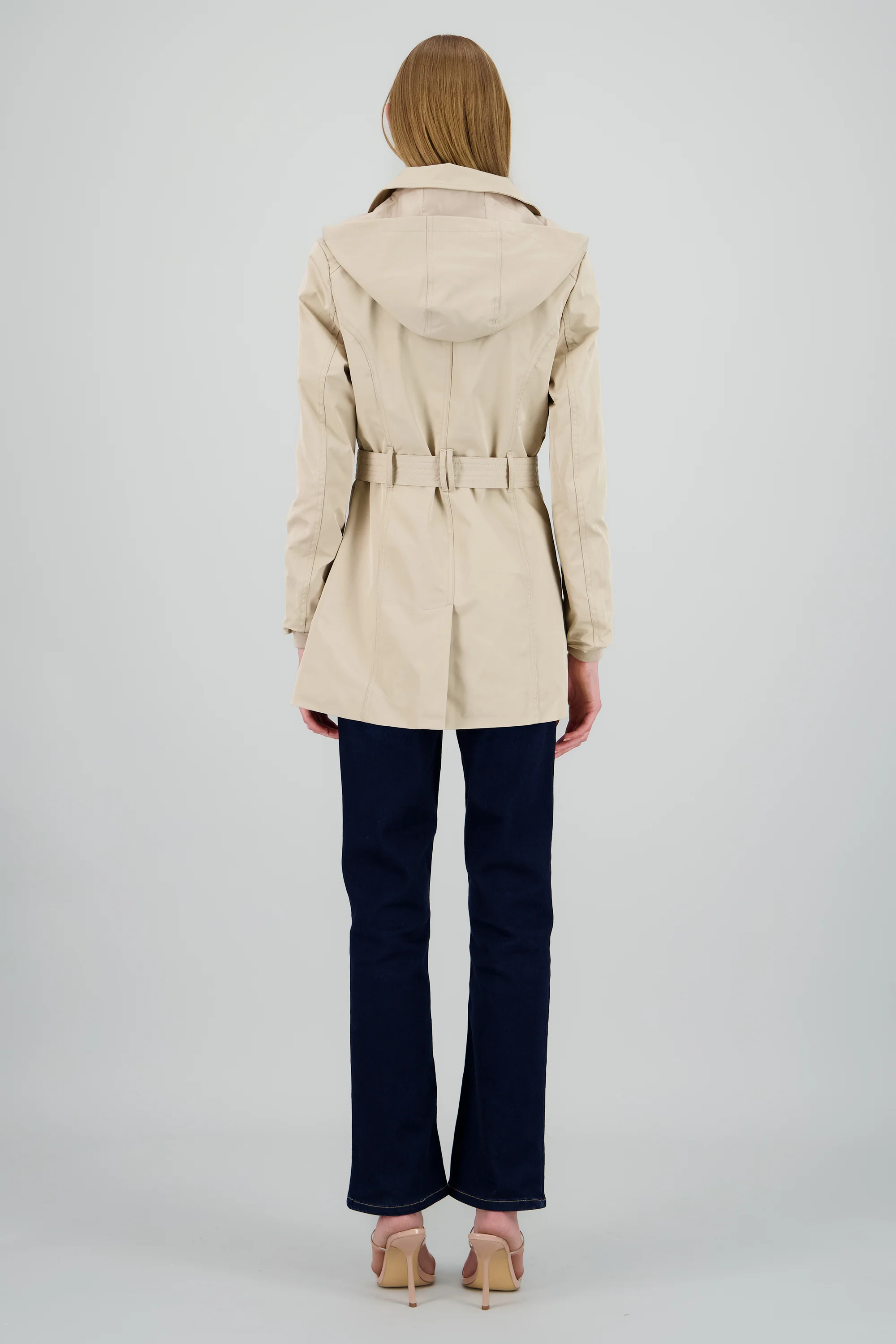 Gabardina ajustada capucha - Image 5