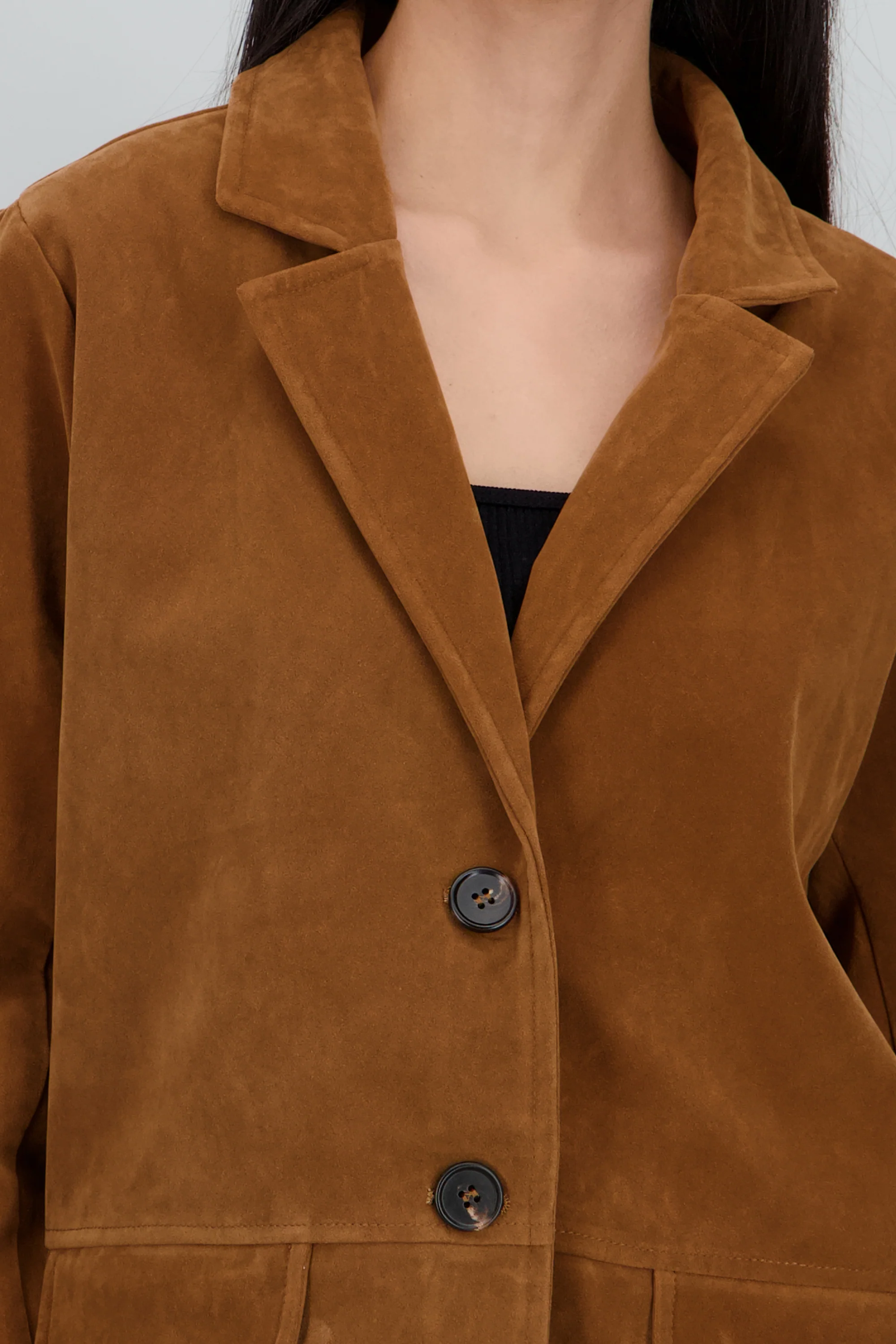 Gabardina efecto suede - Image 5