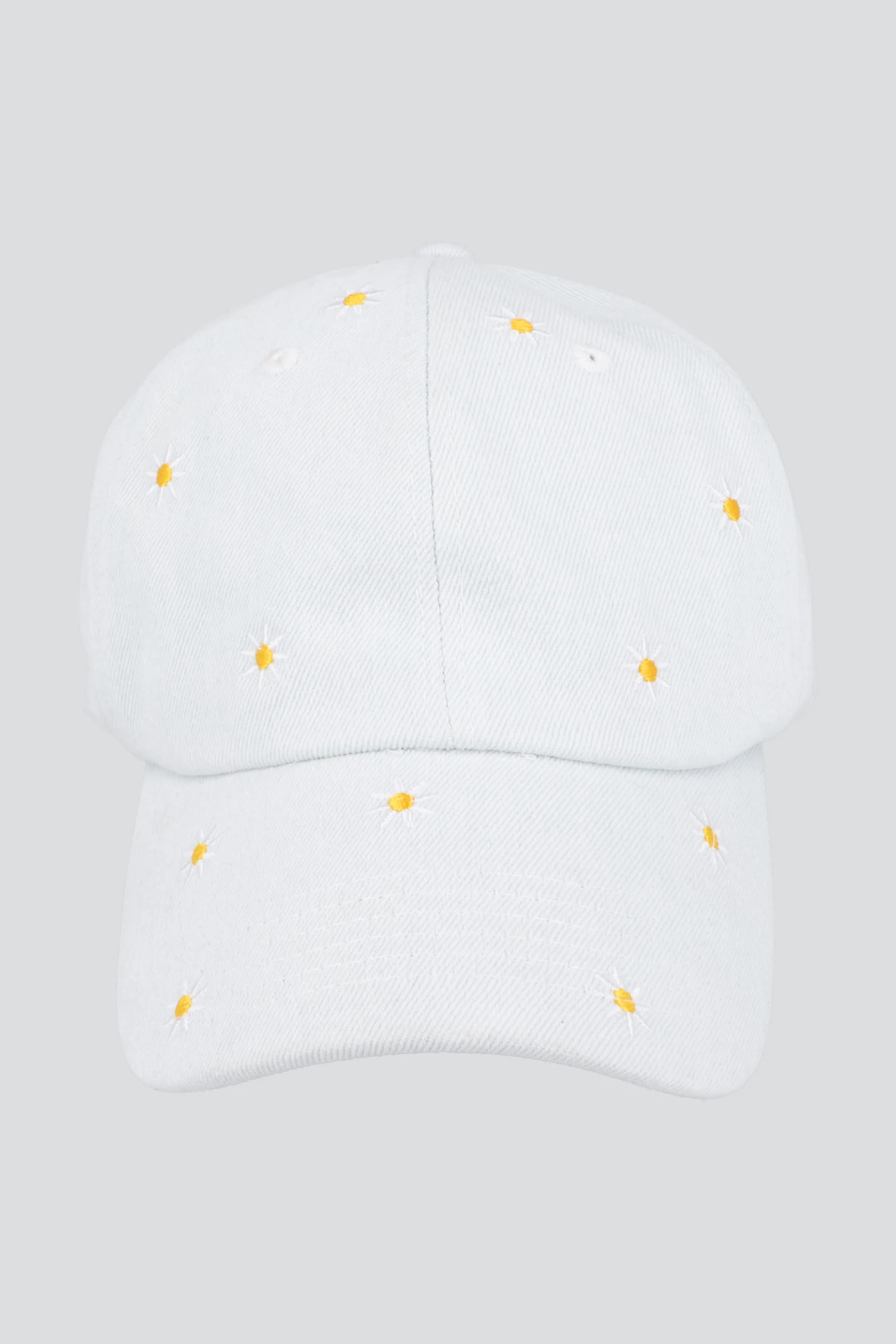 Gorra denim bordado daisies
