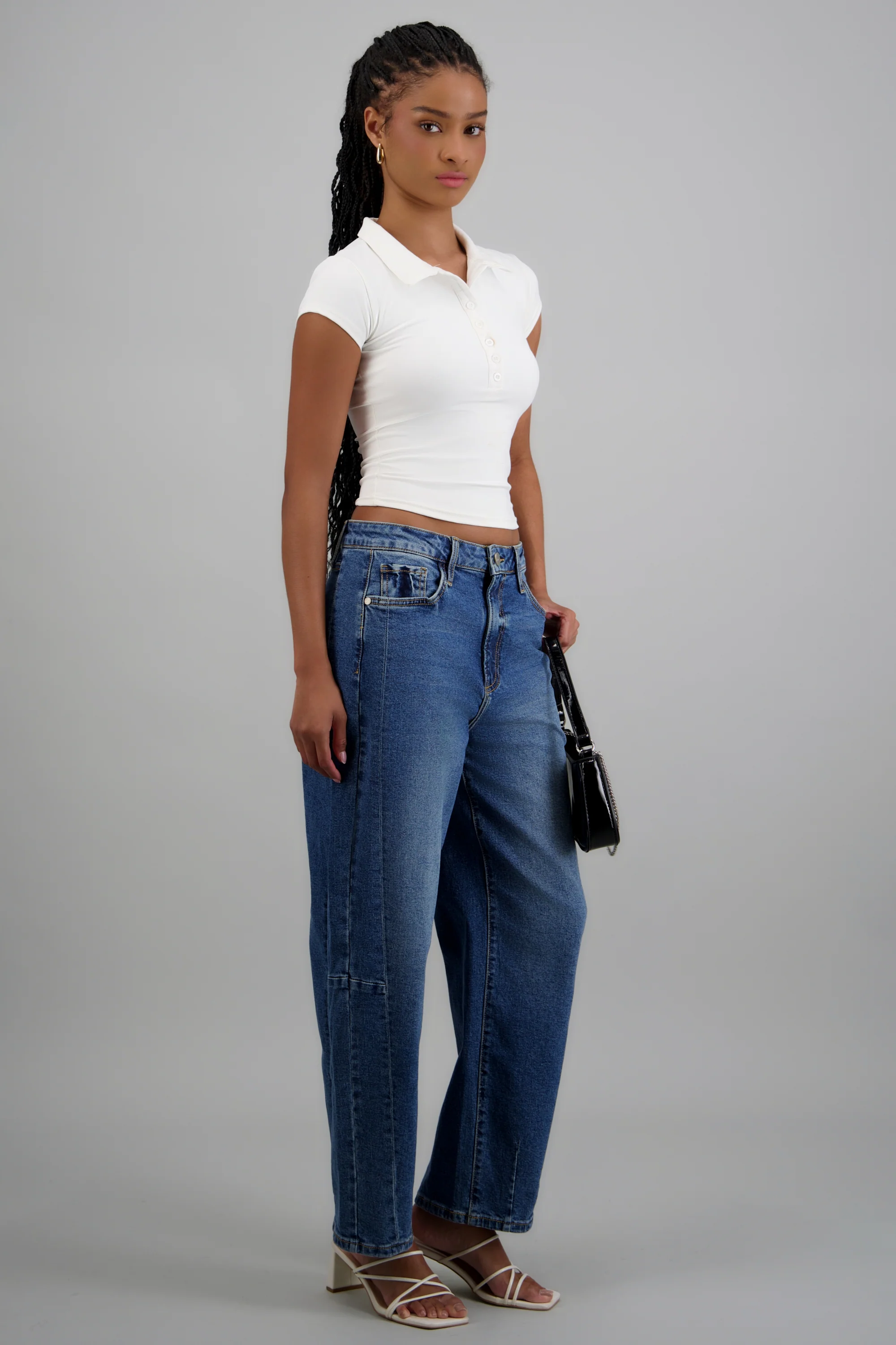 Jeans barrel costuras - Image 3