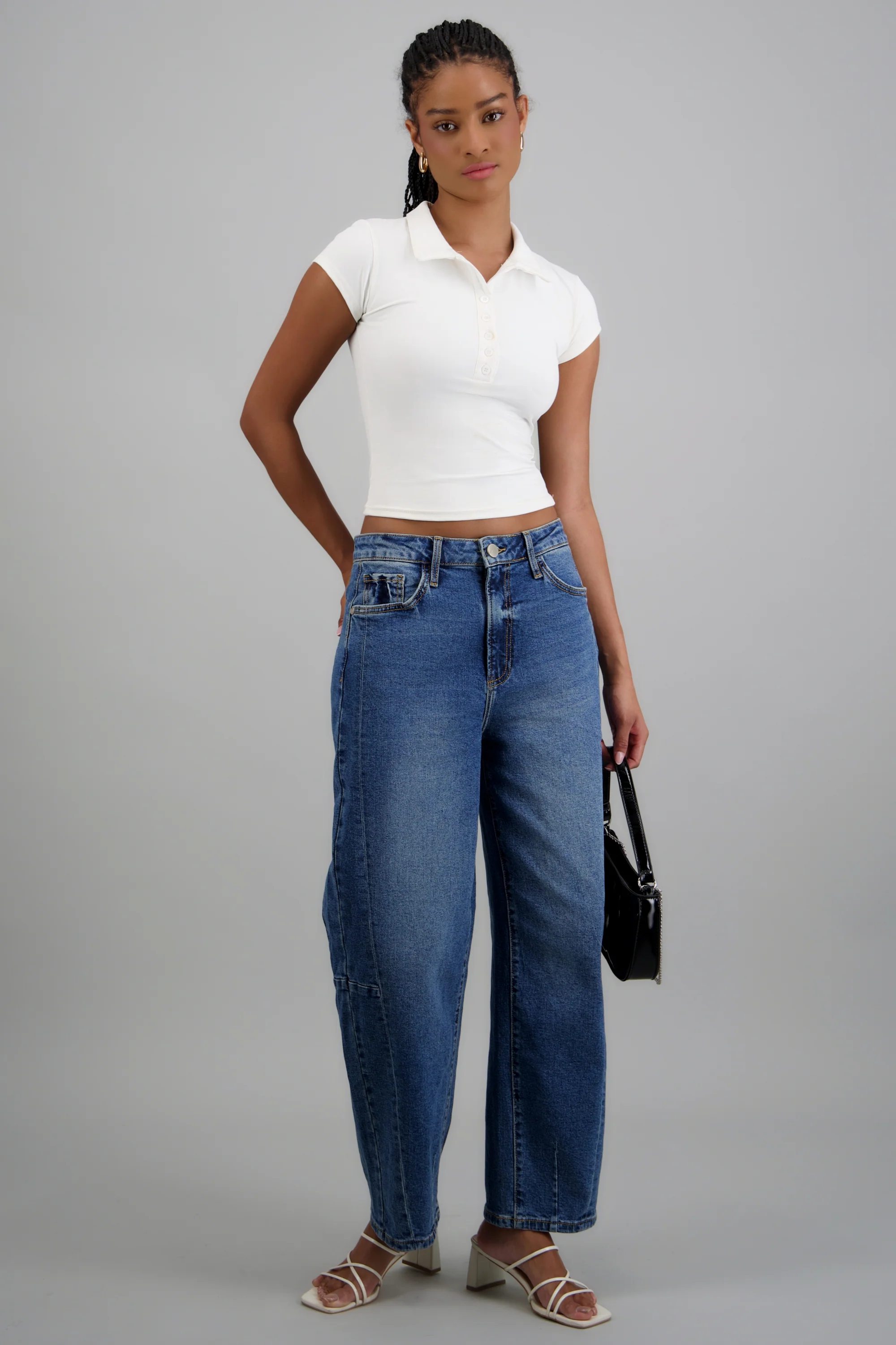 Jeans barrel costuras - Image 4