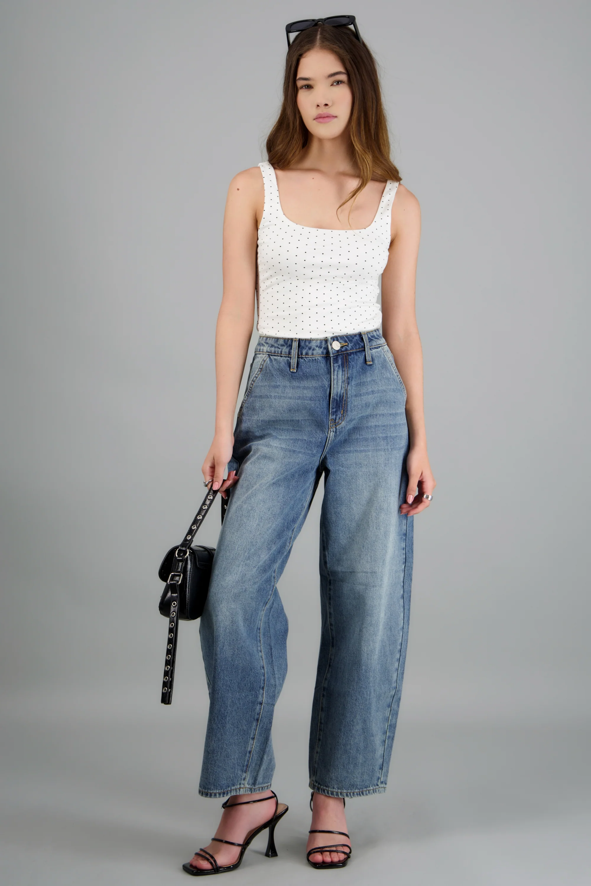Jeans barrel desgaste