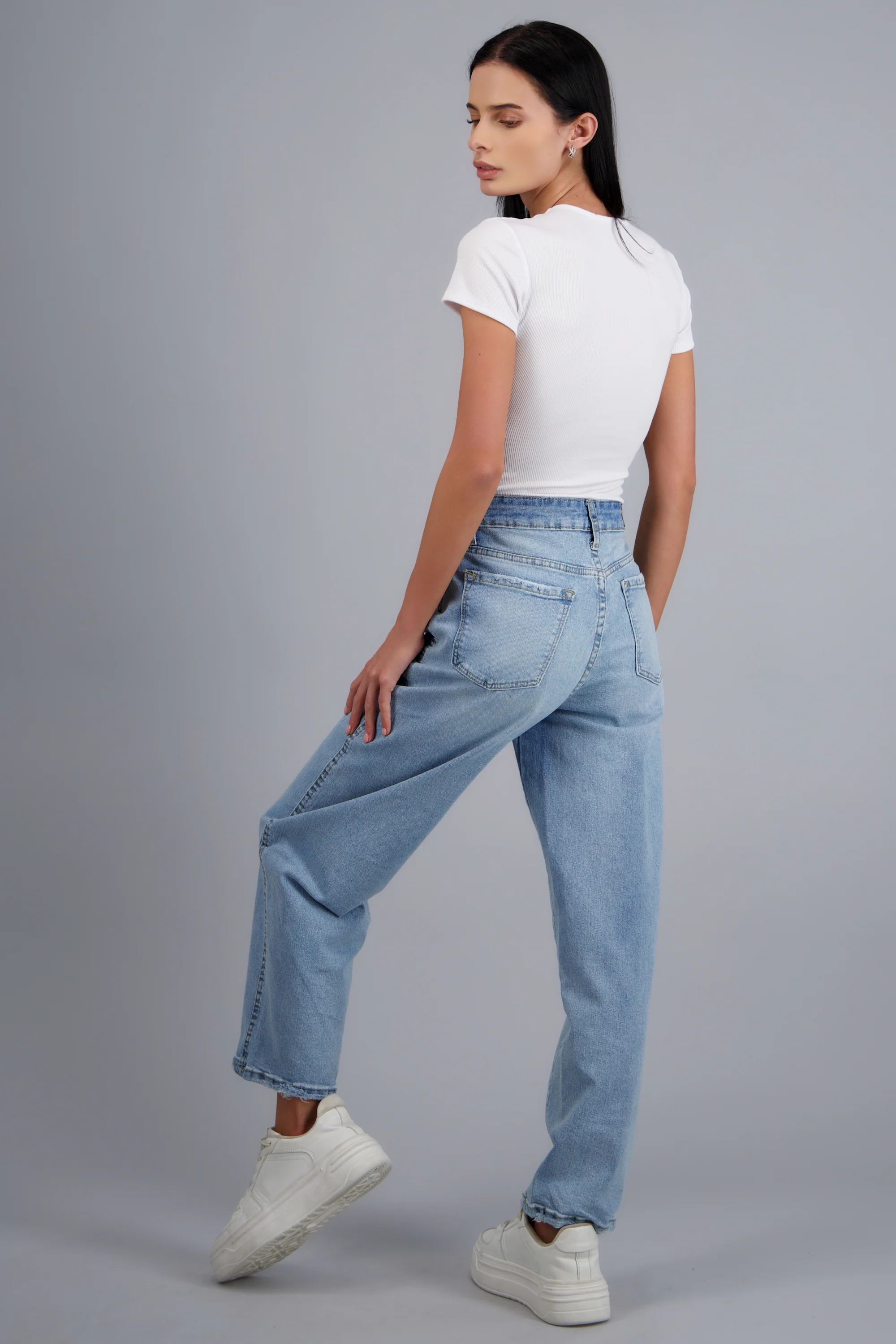 Jeans barrel mid rise - Image 4