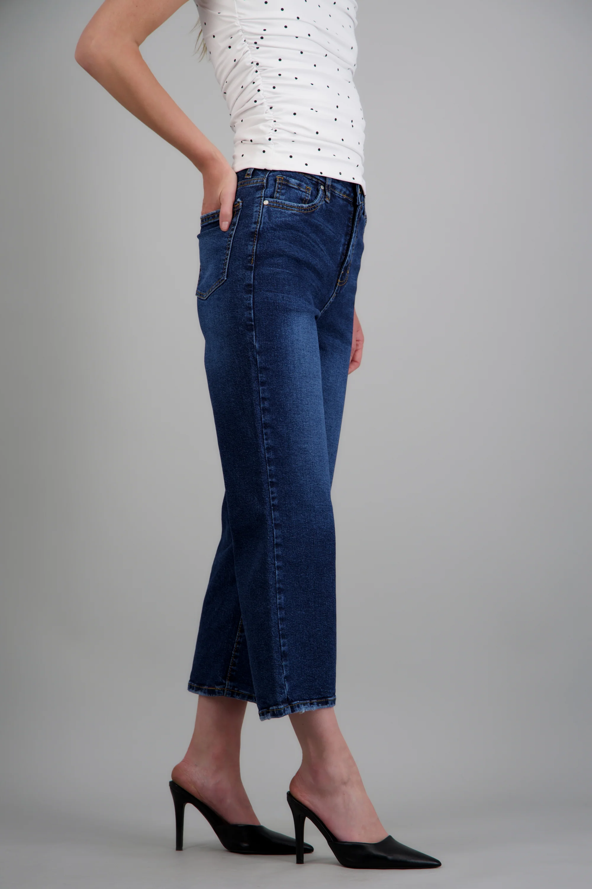 Jeans cropped mid rise - Image 2