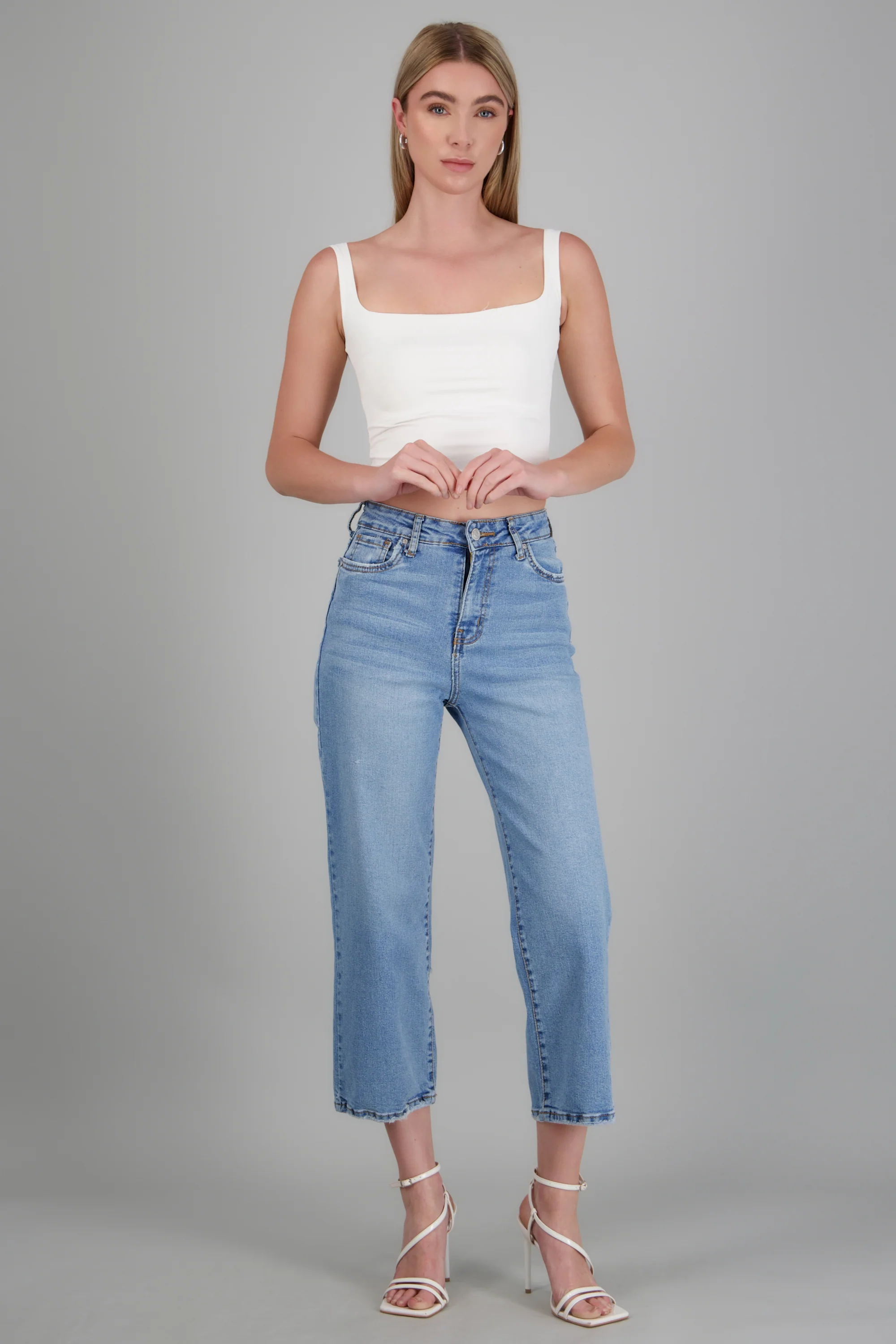 Jeans cropped mid rise - Image 2