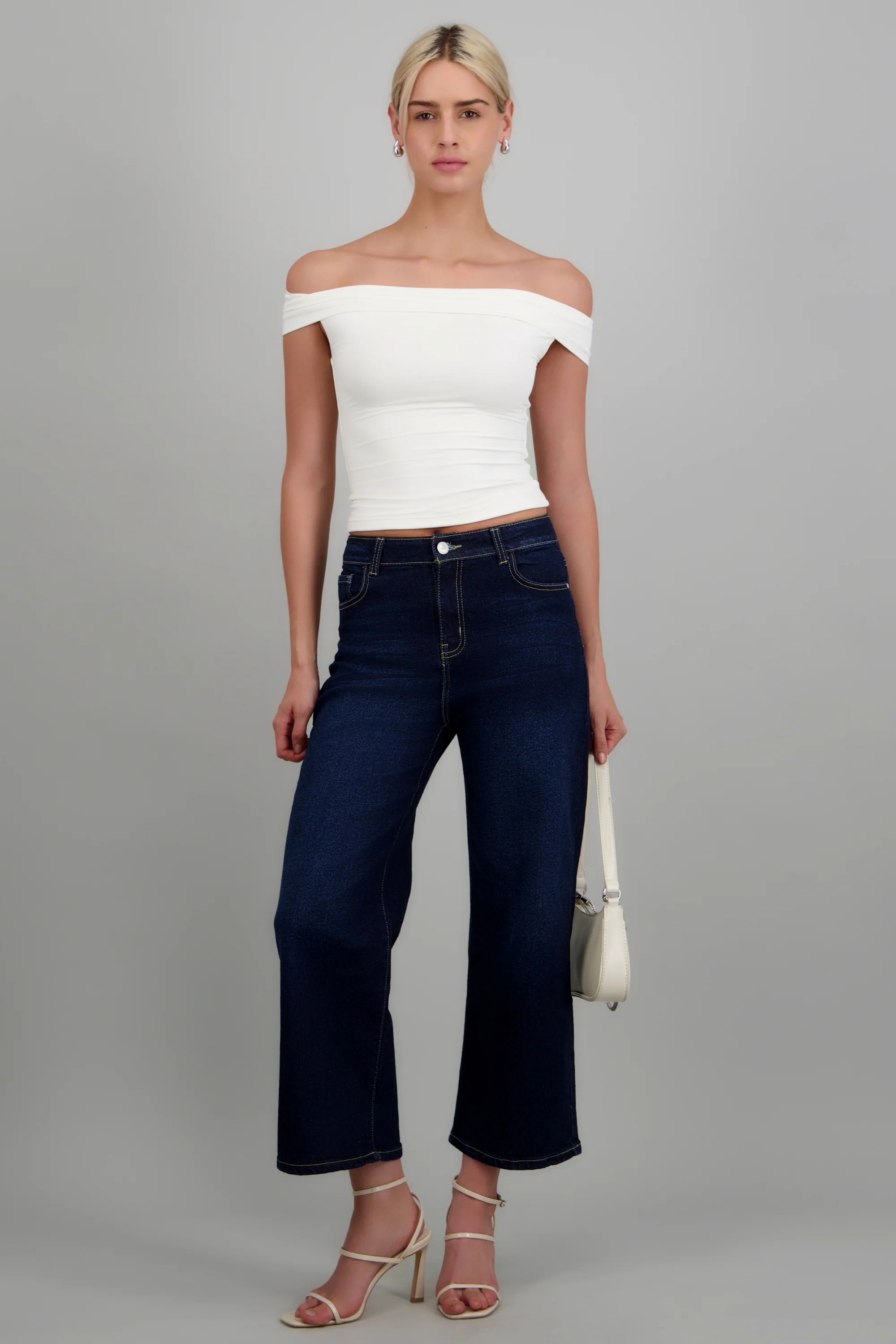 Jeans cropped mid rise
