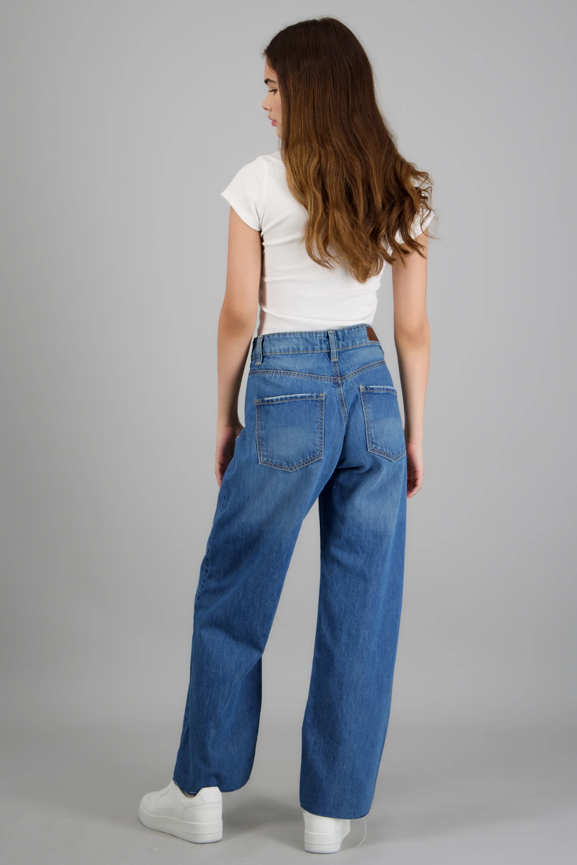 Jeans cropped mid rise básico - Image 4