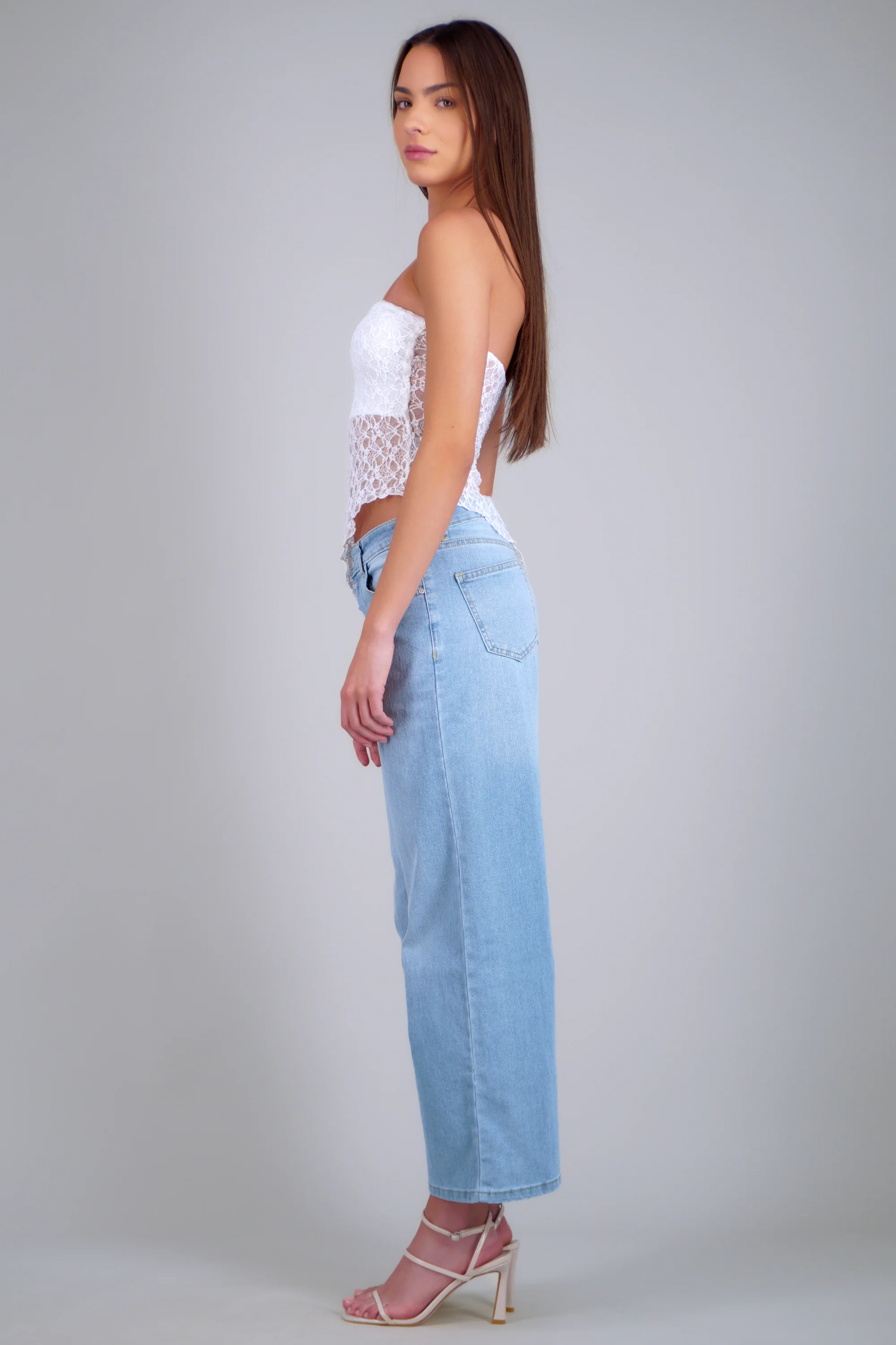 Jeans cropped amplios - Image 3