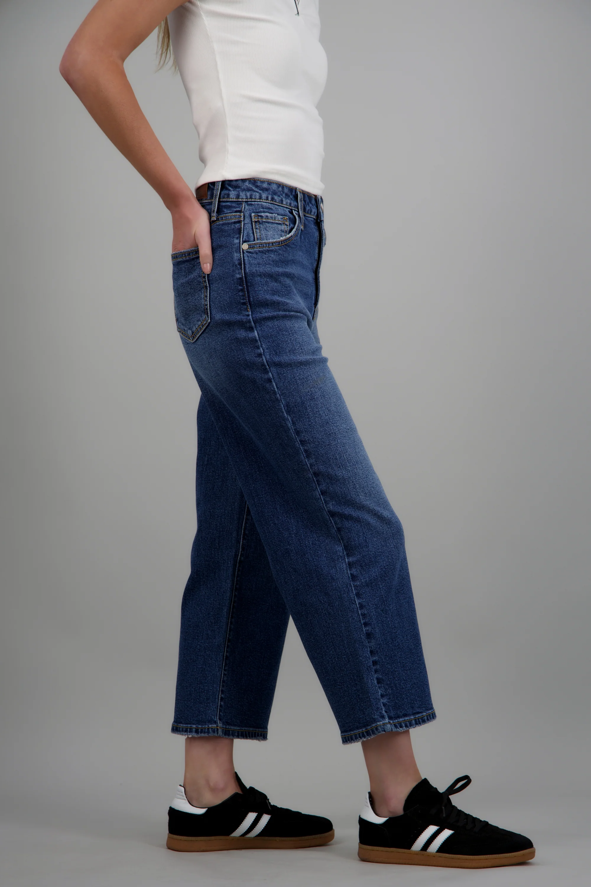 JEANS CROPPED MID RISE - Image 2