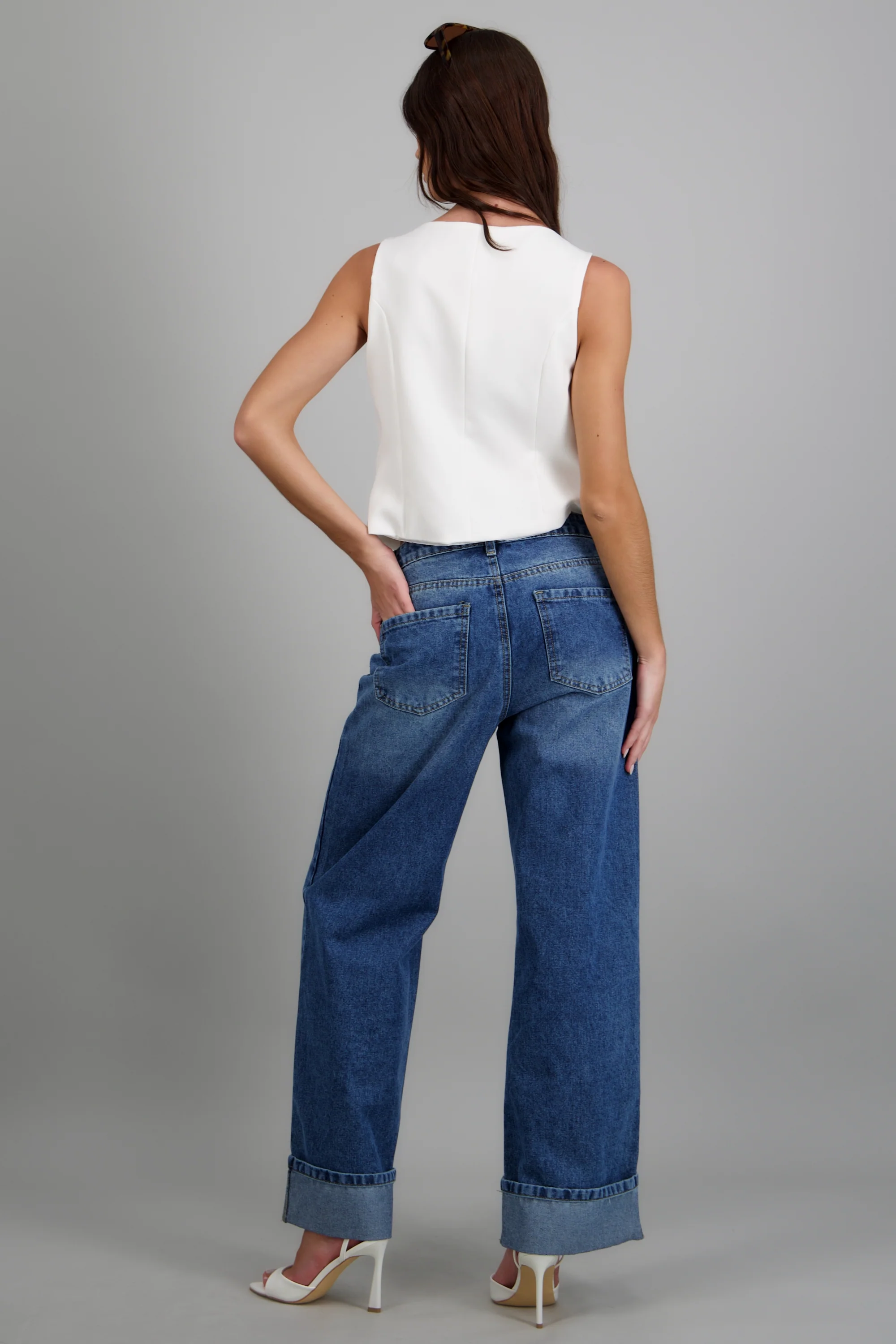 jeans straight dobladillo - Image 4