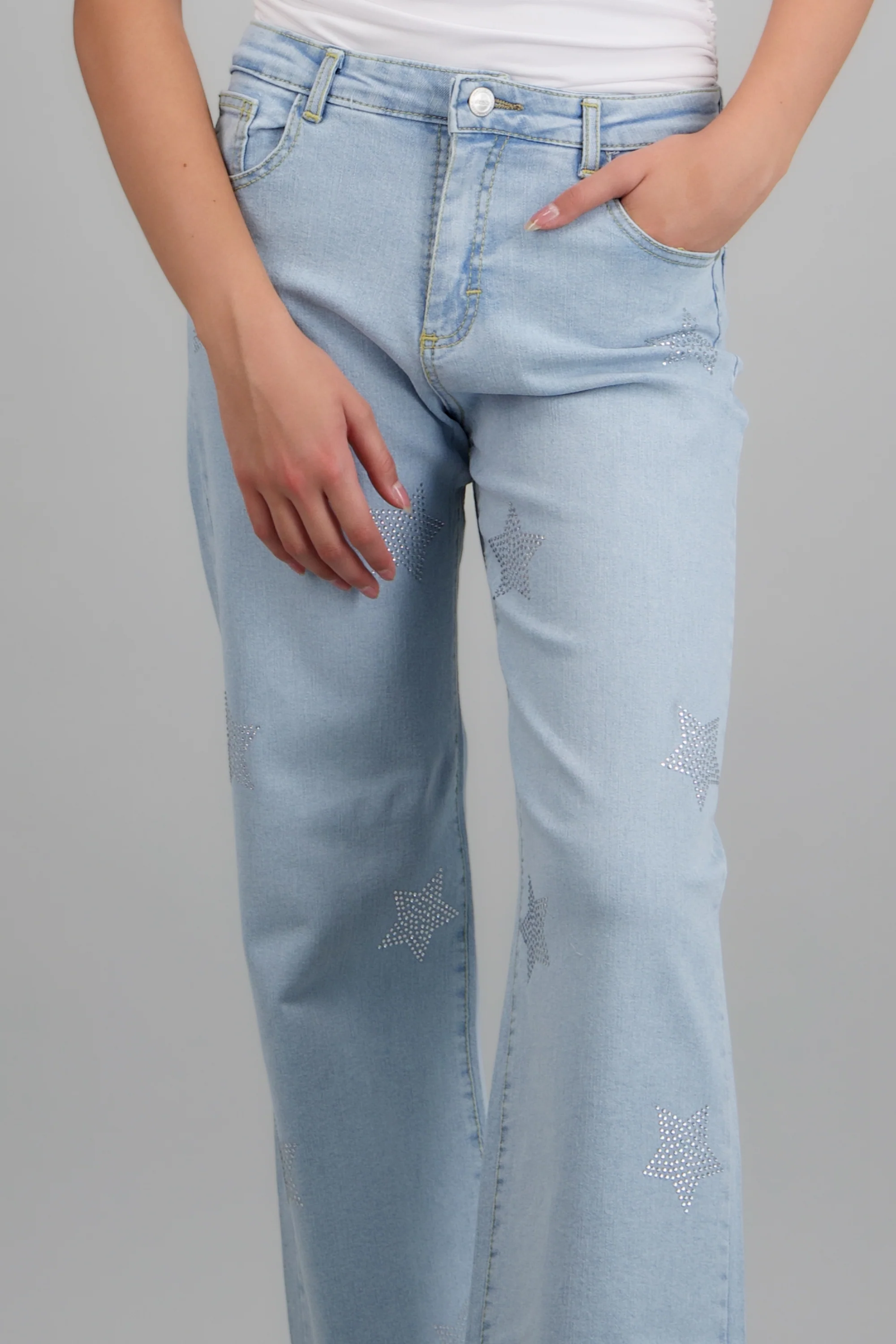 Jeans straight estrellas mini - Image 5