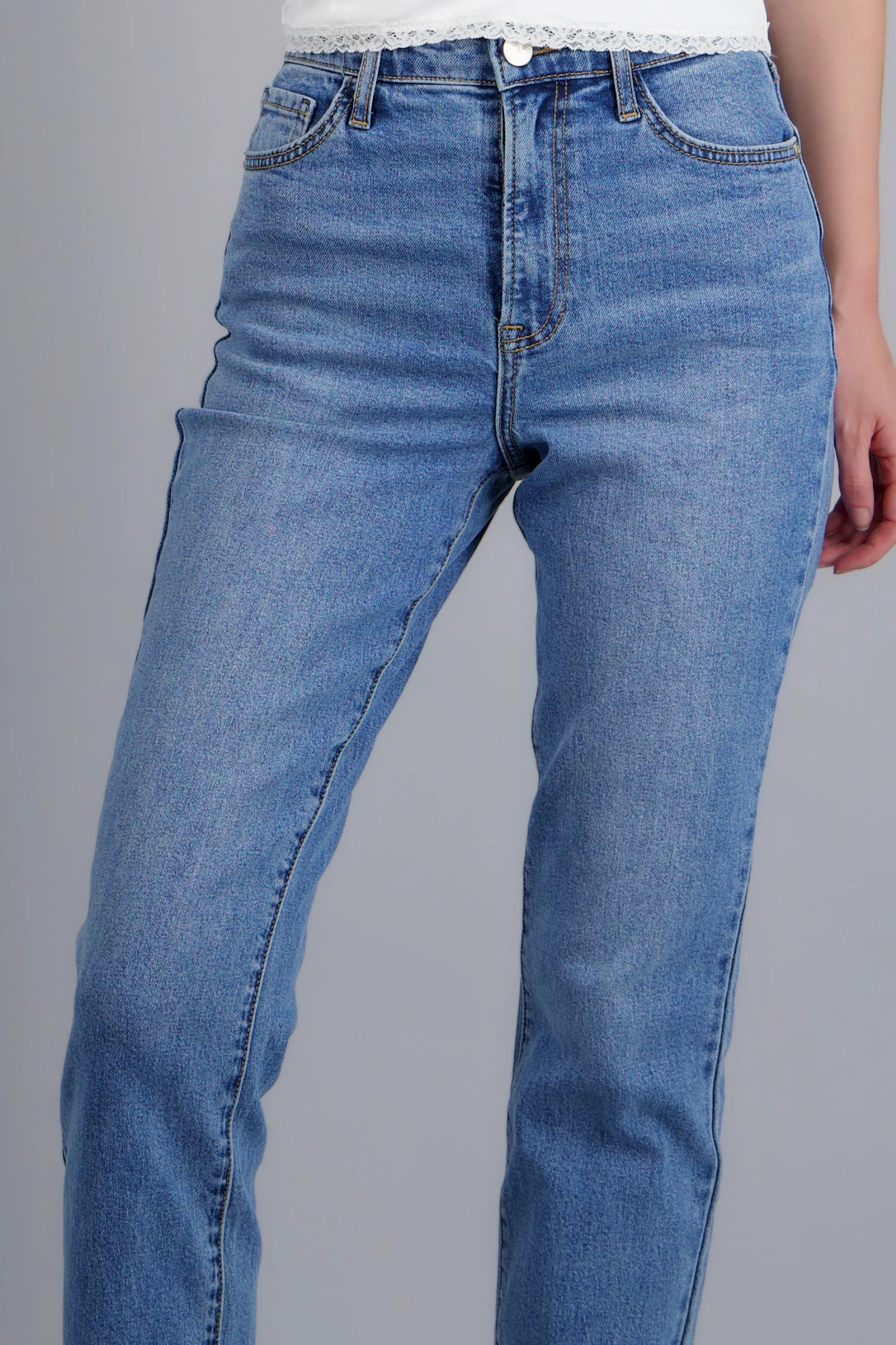 JEANS STRAIGHT MID RISE - Image 6