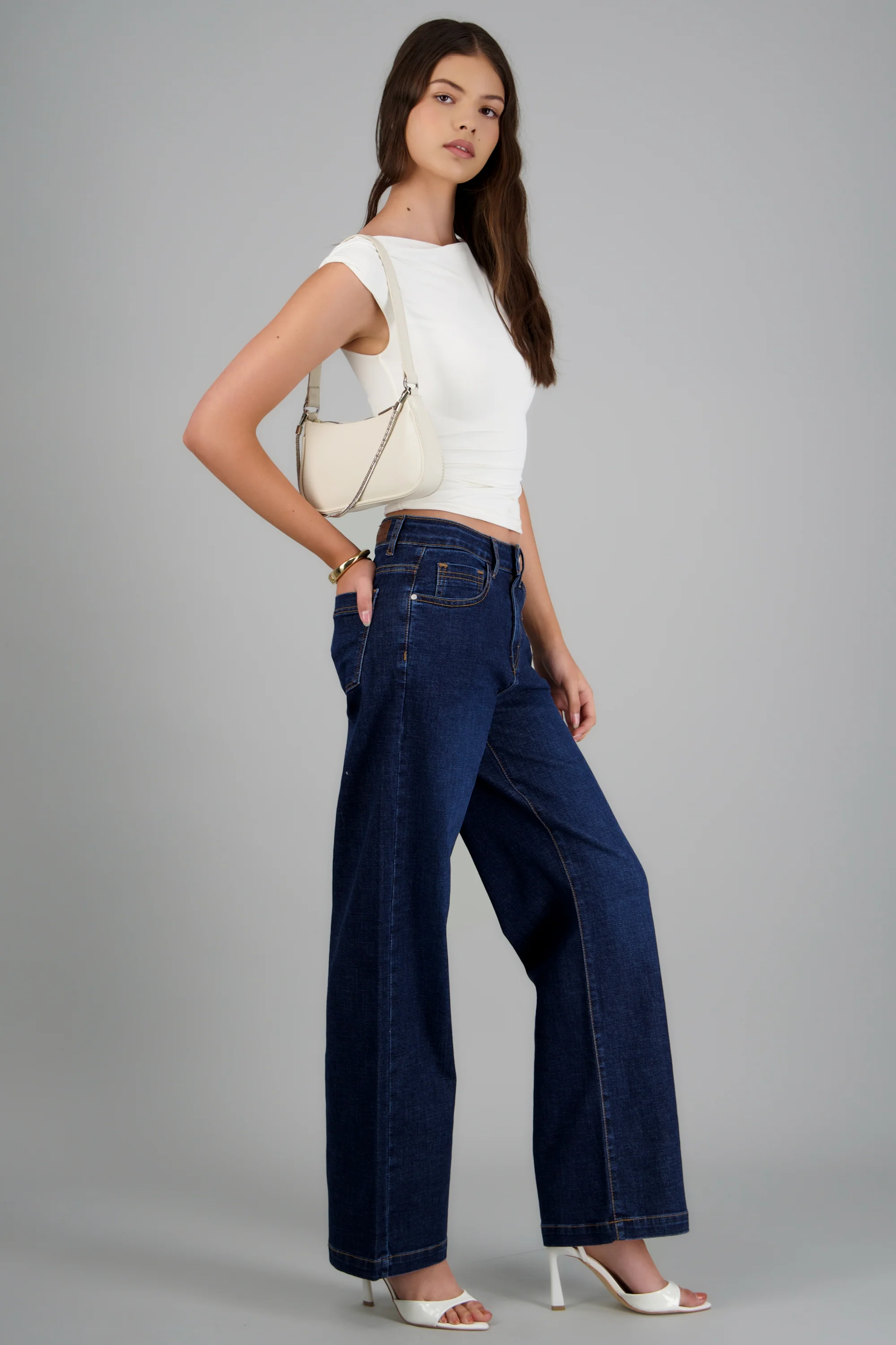 Jeans wide leg amplios - Image 2