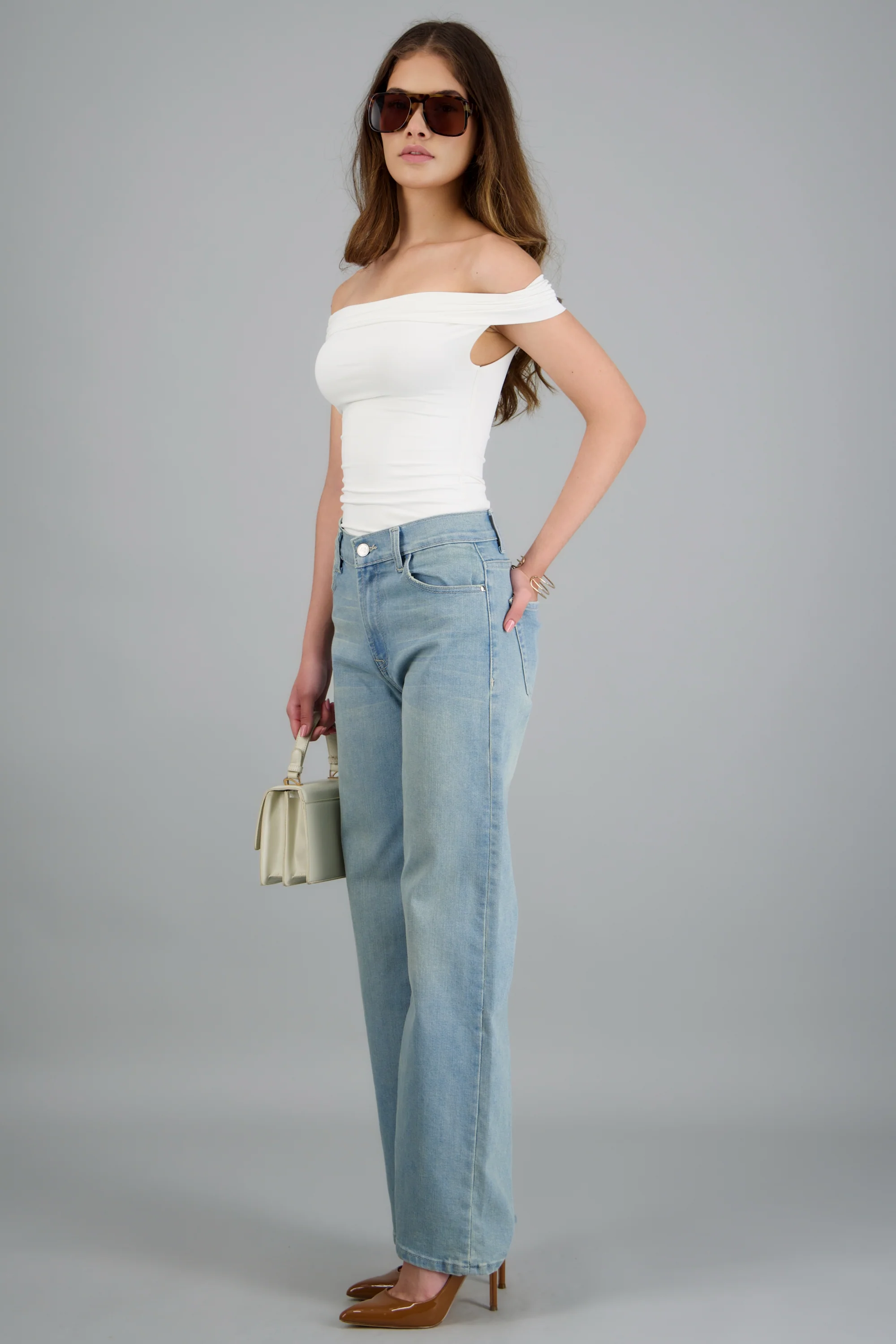 Jeans wide leg básico - Image 3