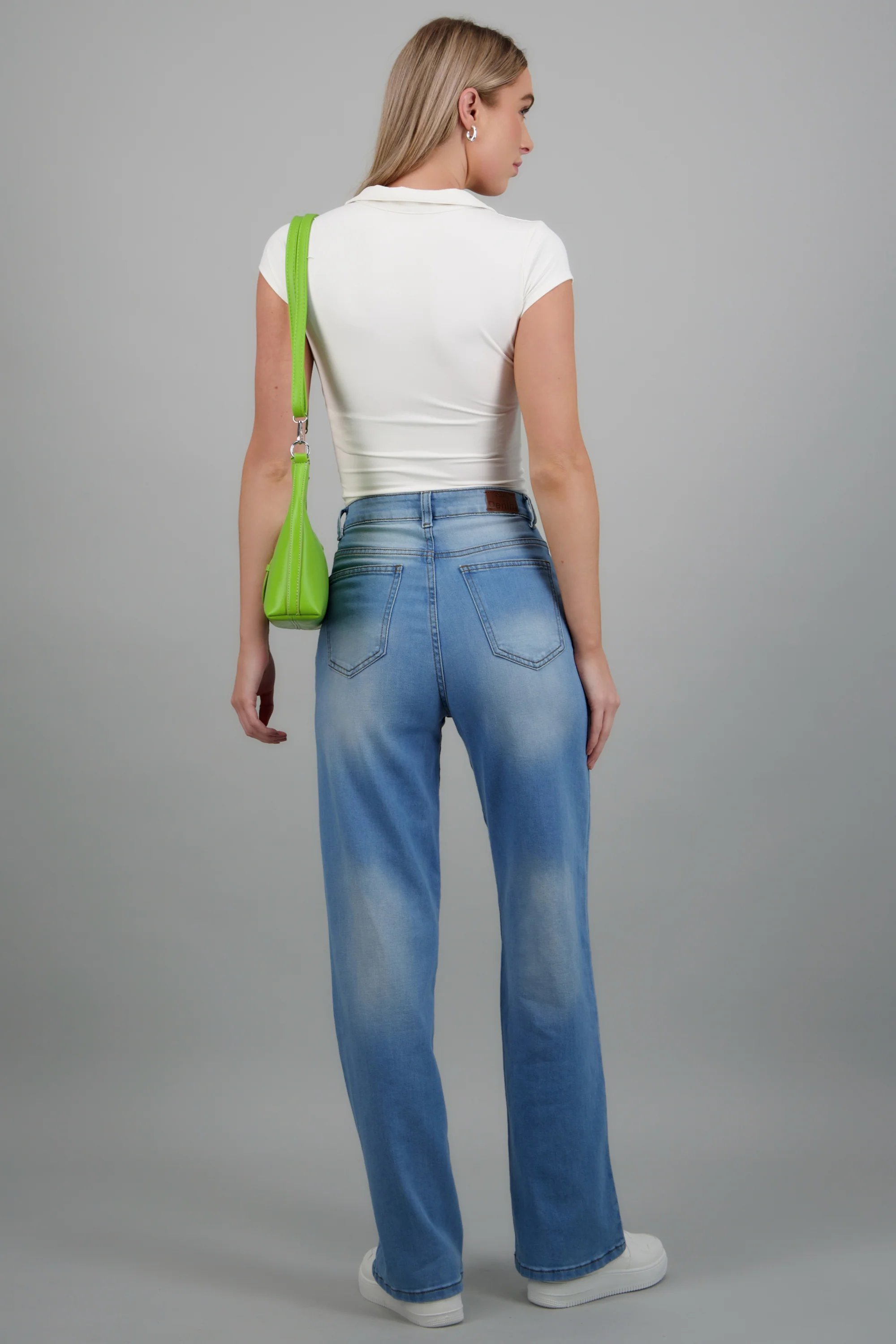 Jeans wide leg desgaste - Image 4