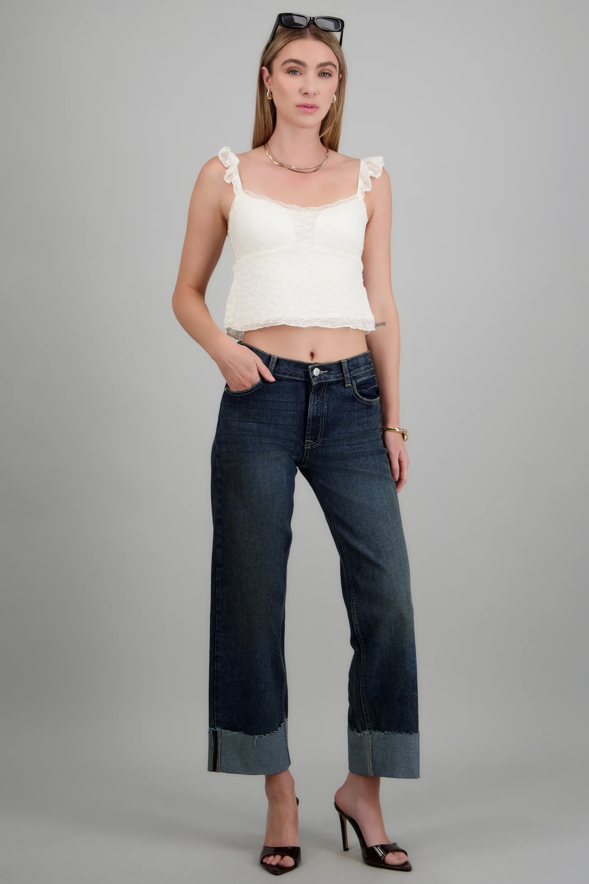 Jeans wide leg dobladillo - Image 5