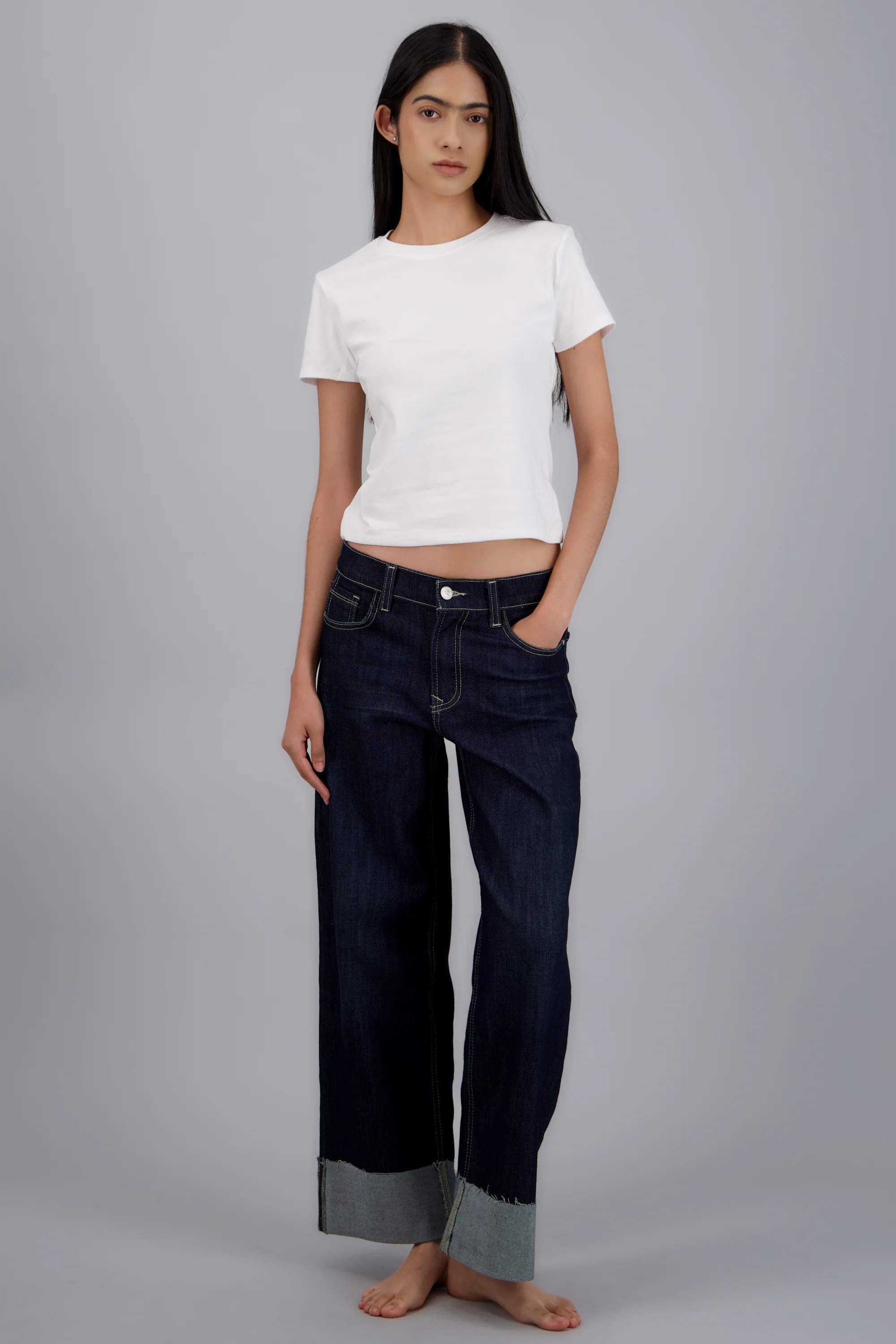 Jeans wide leg dobladillo - Image 3