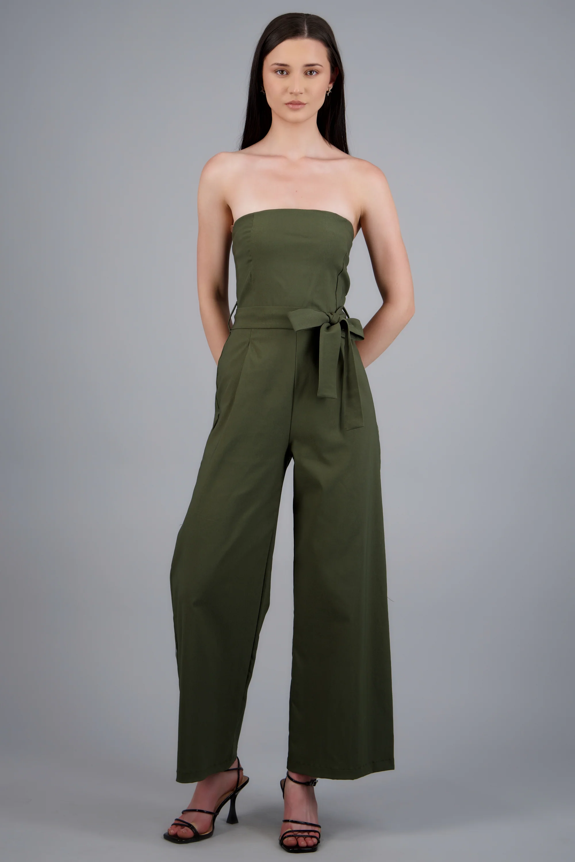 Jumpsuit strapless con cinto - Image 3