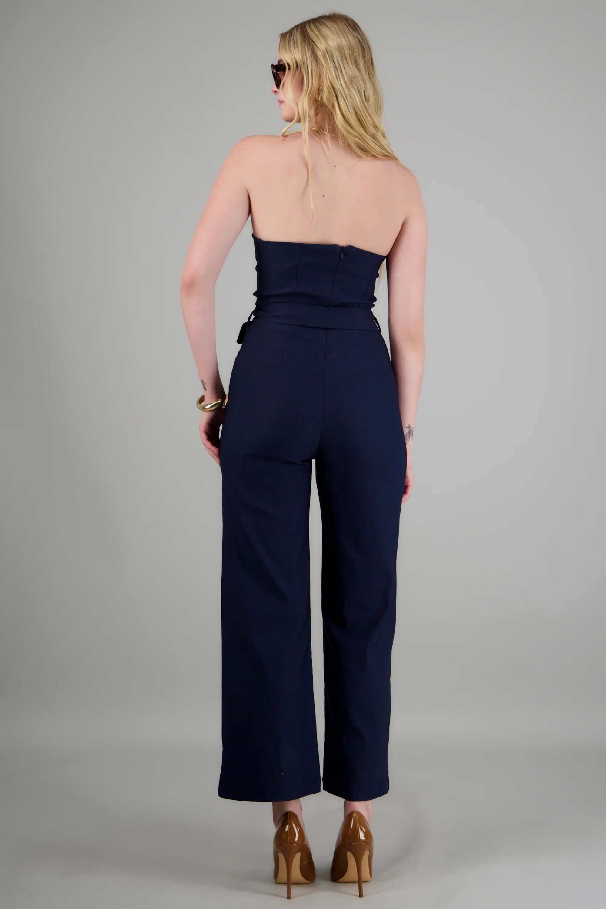 Jumpsuit strapless con cinto - Image 4