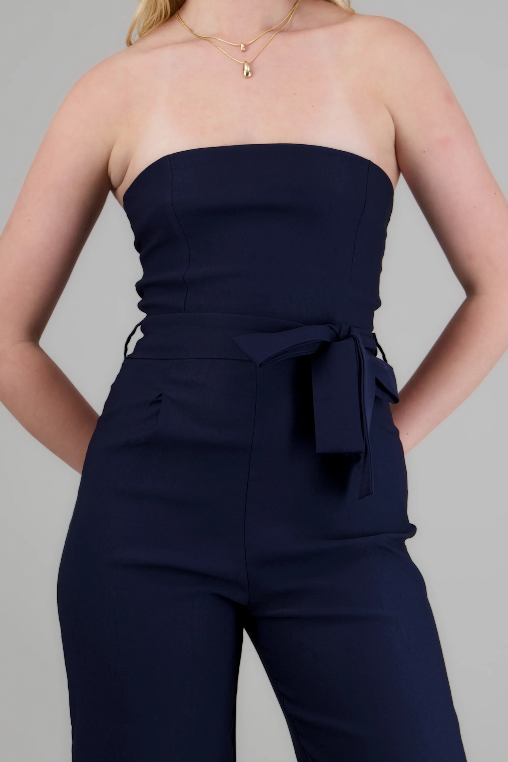 Jumpsuit strapless con cinto - Image 5