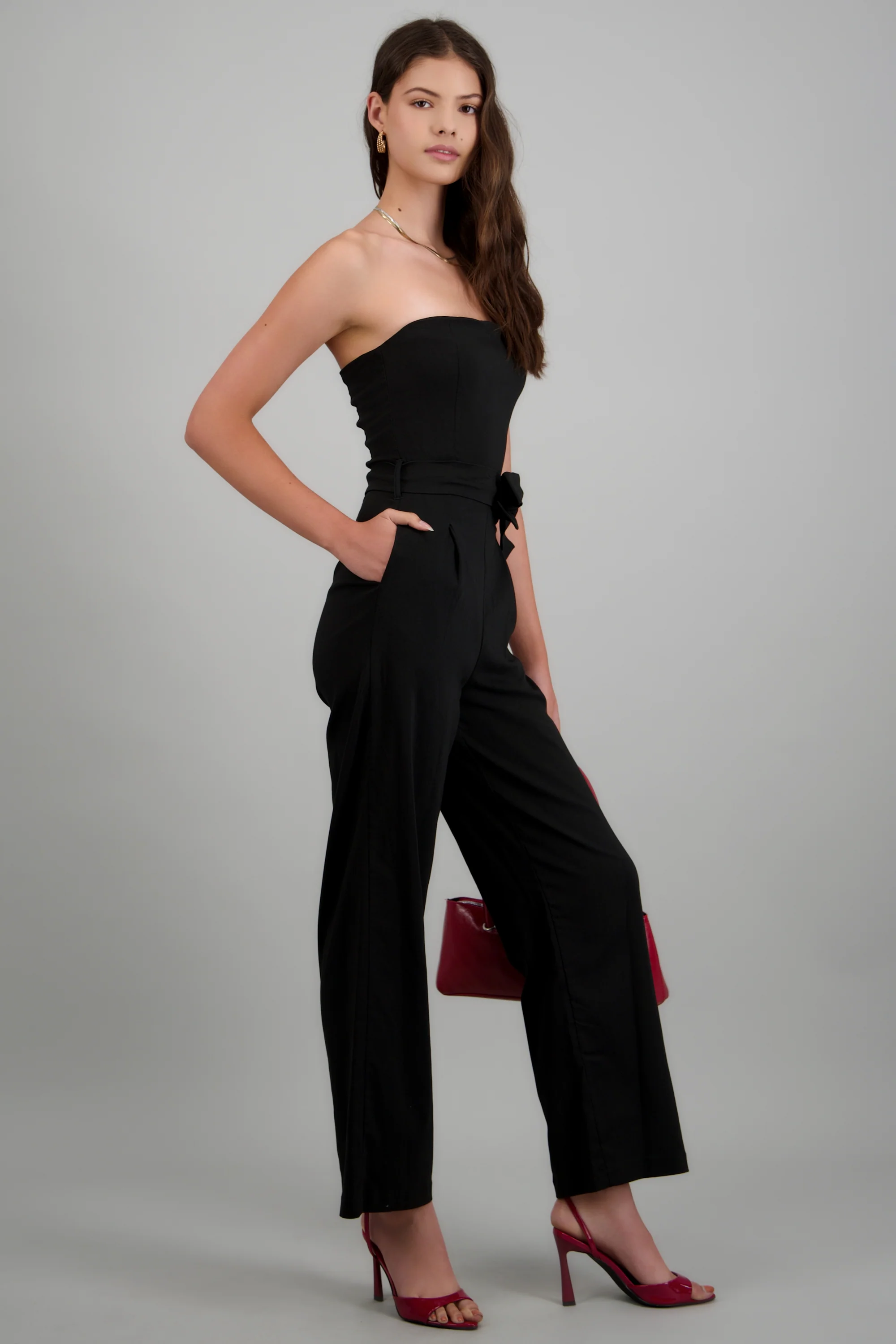 JUMPSUIT STRAPLESS DET CINTURON - Image 3