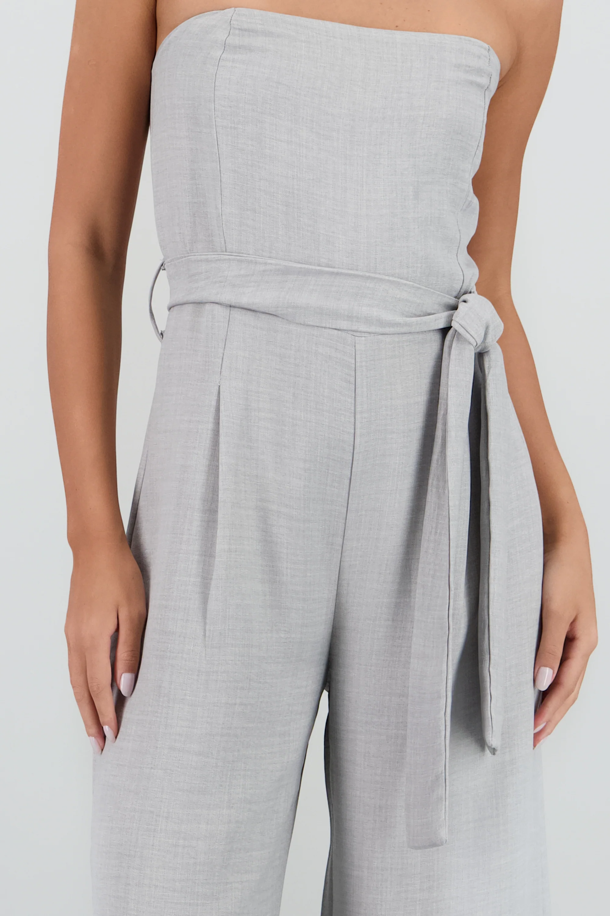 Jumpsuit strapples ligero detalle lazo - Image 5