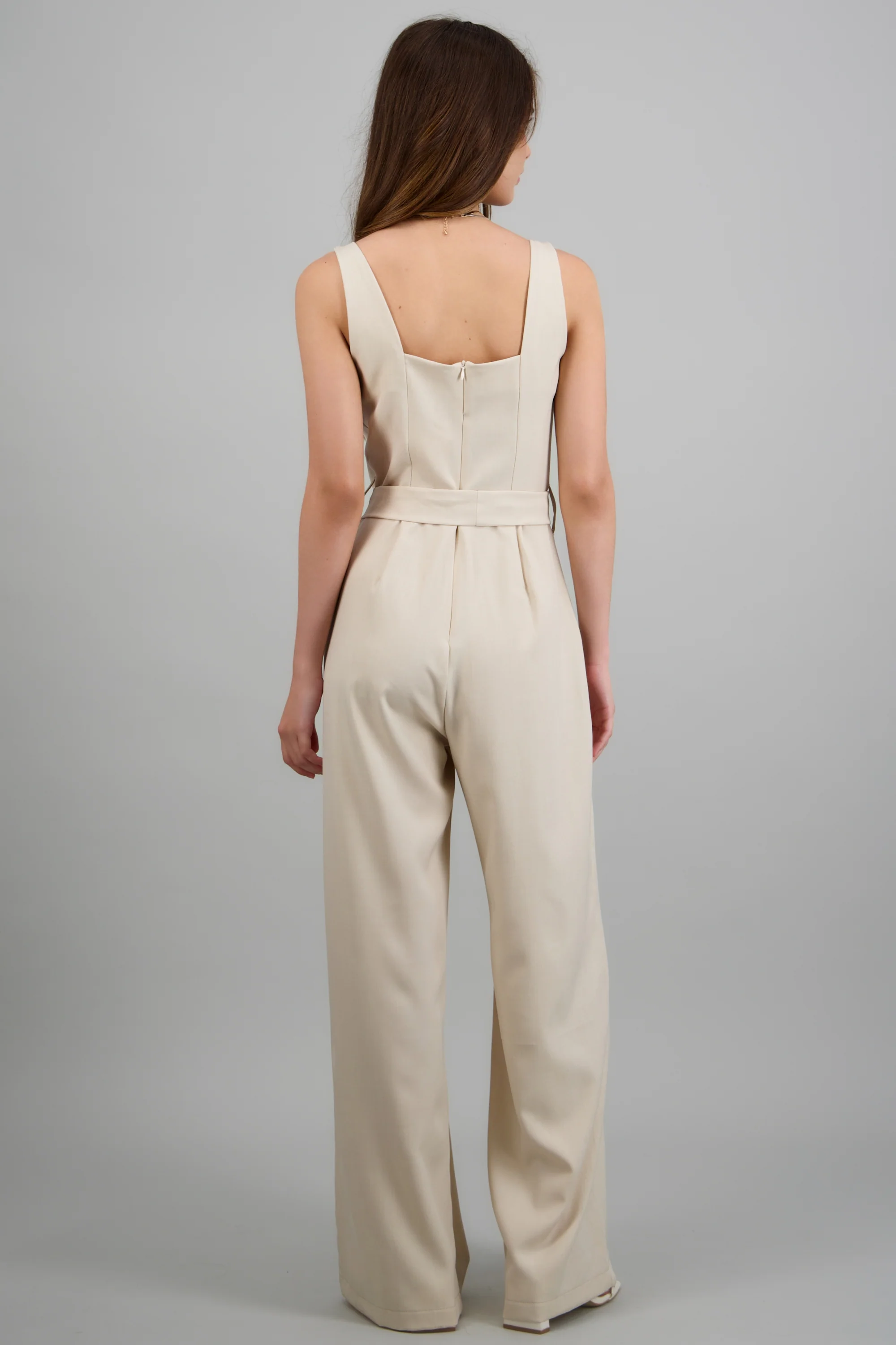 Jumpsuit tirantes detalle cinturon - Image 4