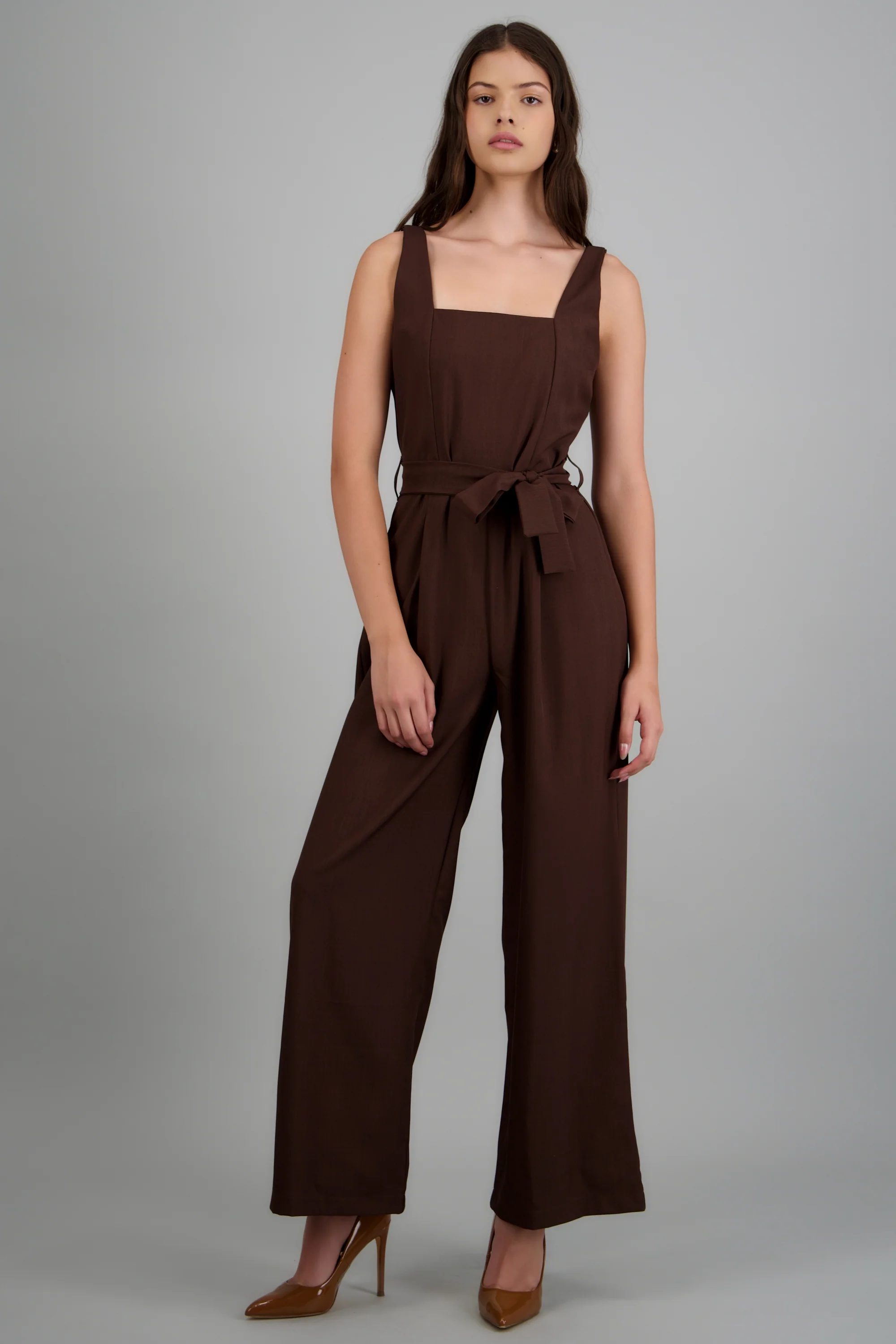 Jumpsuit tirantes detalle cinturon - Image 2