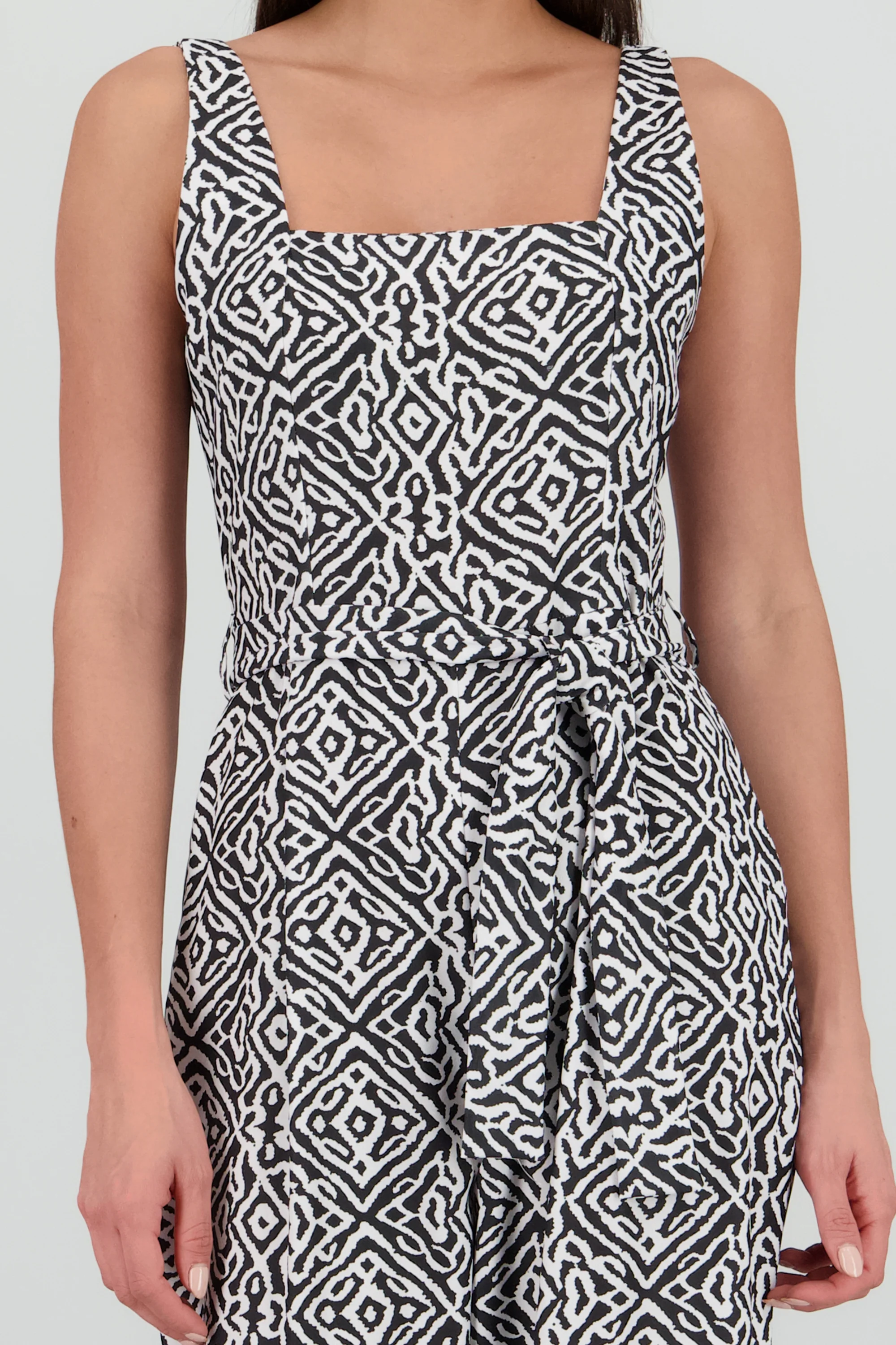 Jumpsuit tirantes gruesos escote cuadrado - Image 5