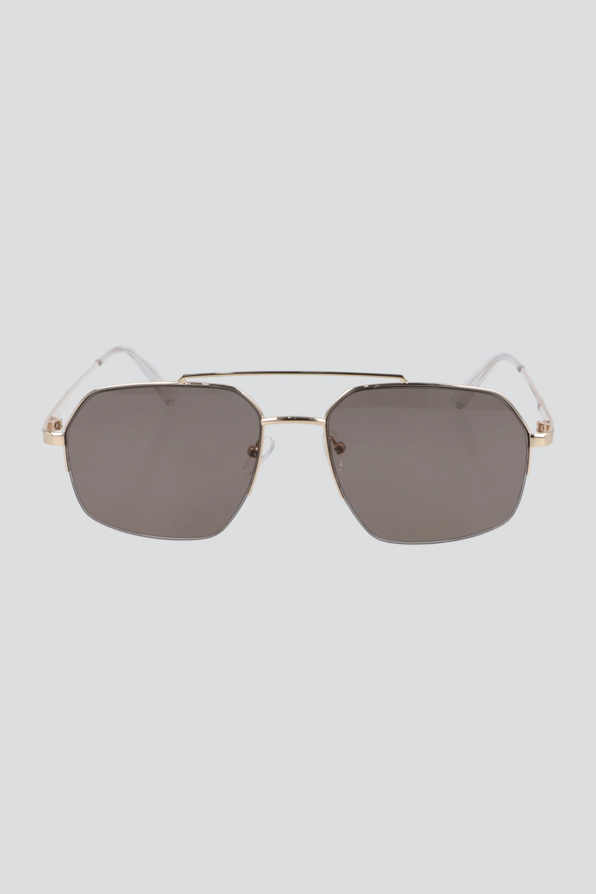 Lentes aviador cuadrados mica clara