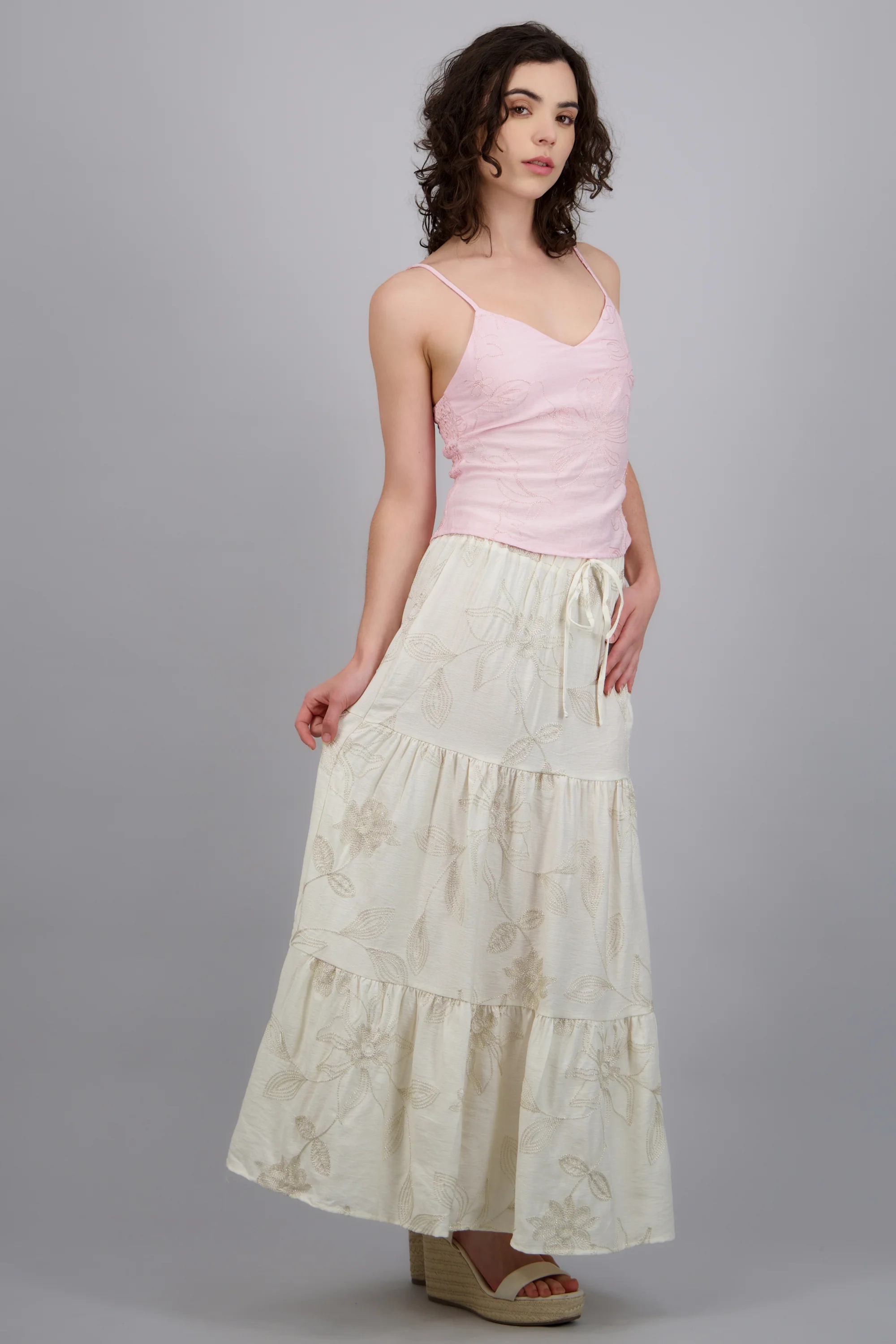 Maxi falda de flores luminosas - Image 2