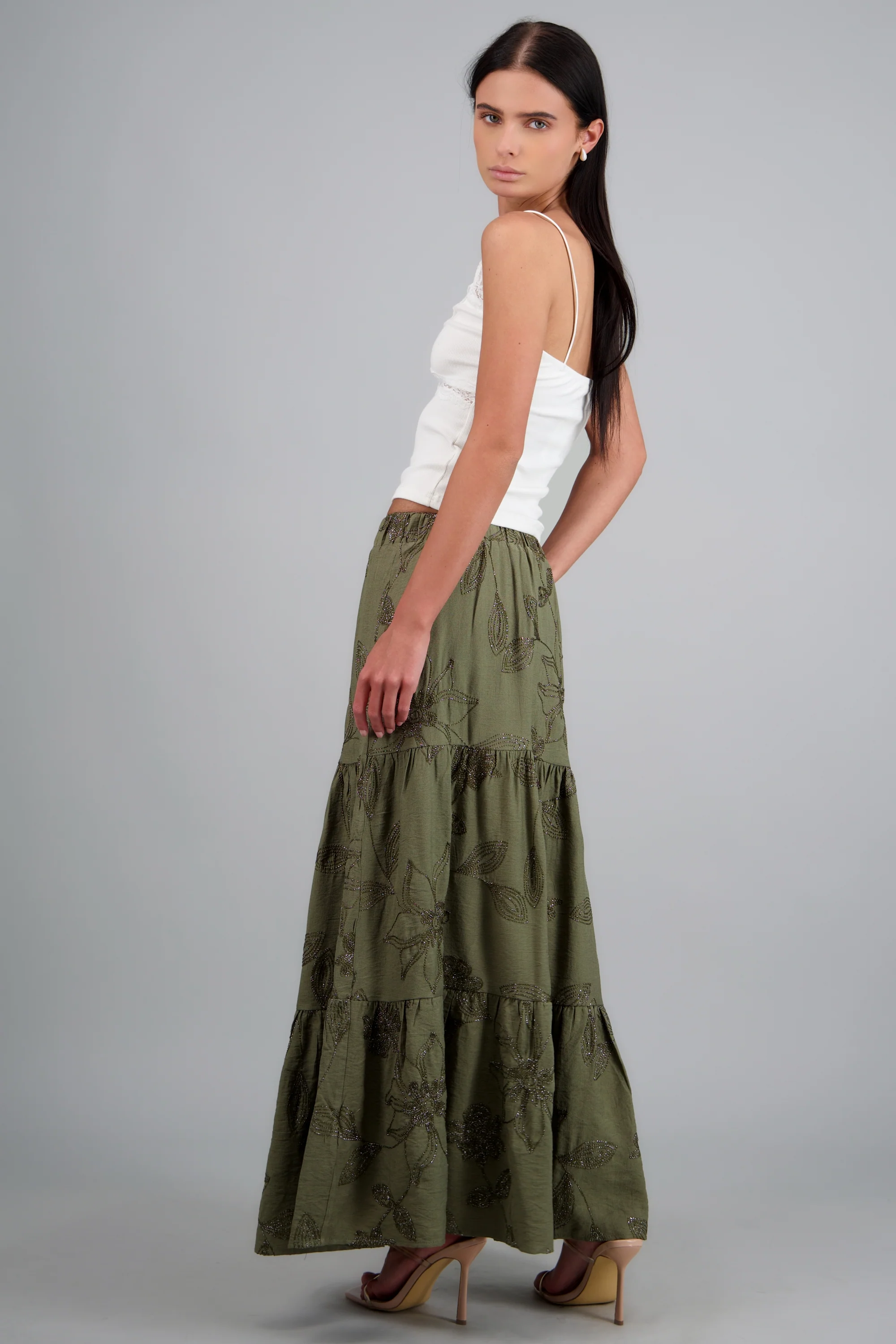 Maxi falda de flores luminosas - Image 6