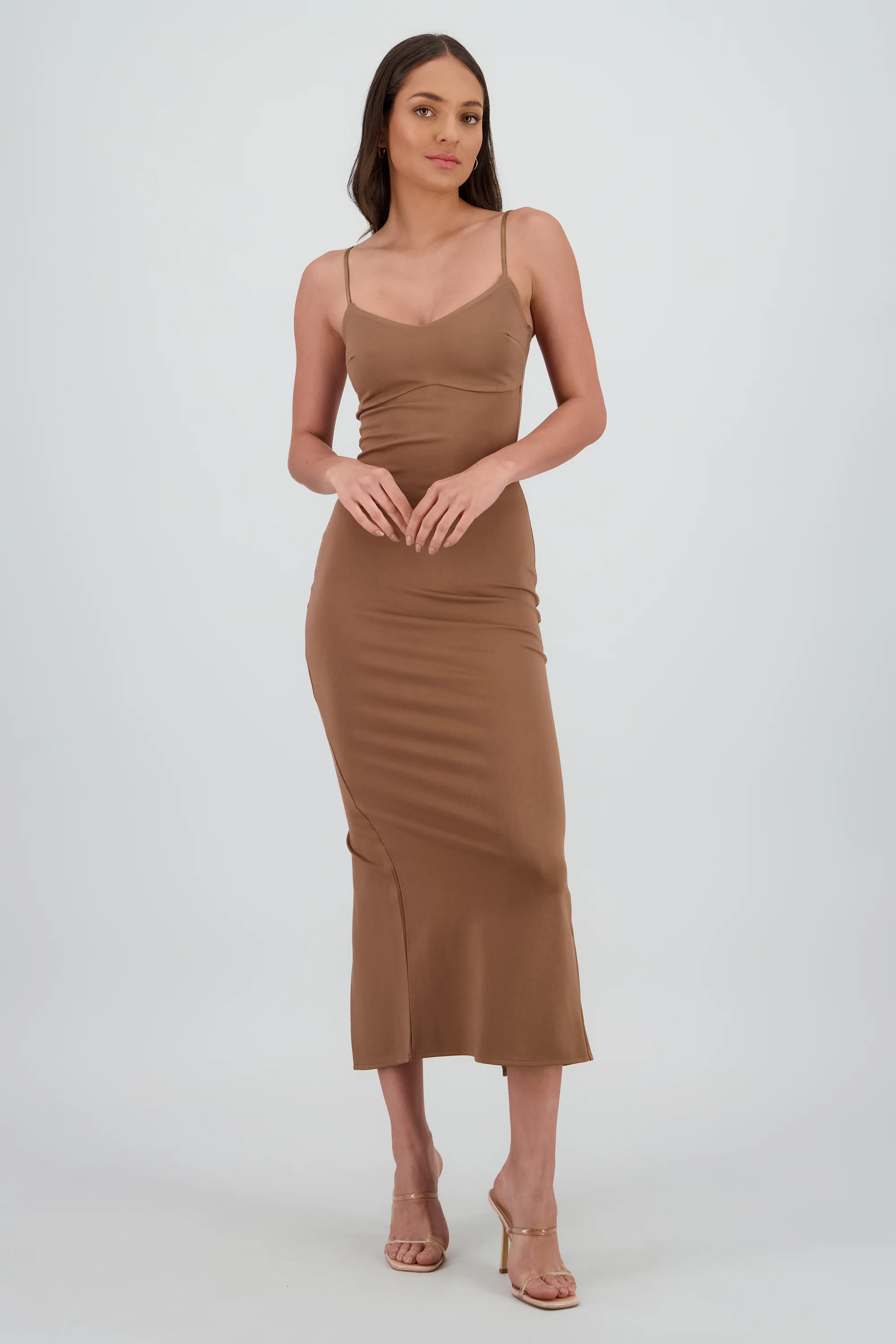 Maxi vestido bodycon liso