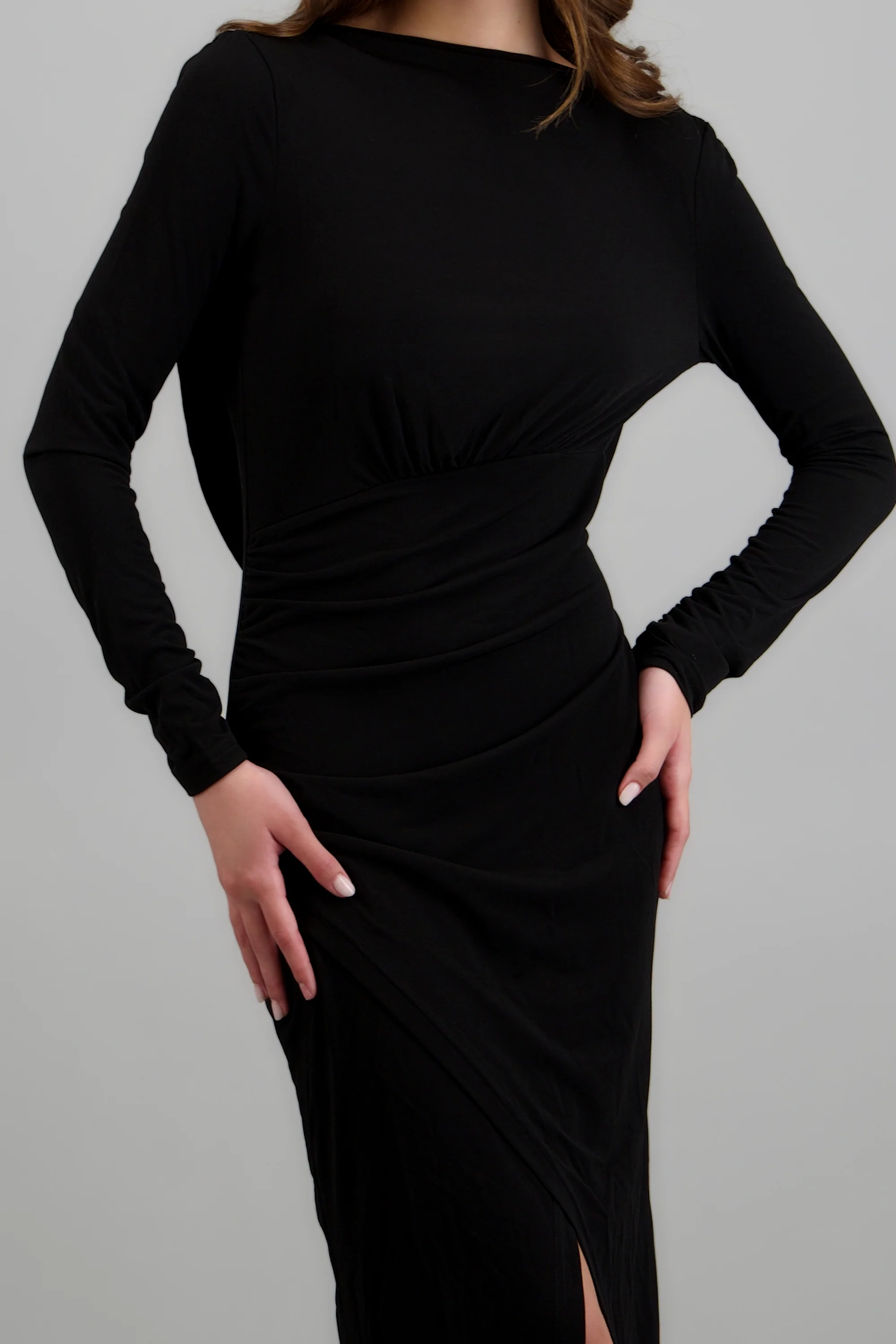 Maxi vestido detalle costado escote espalda - Image 5