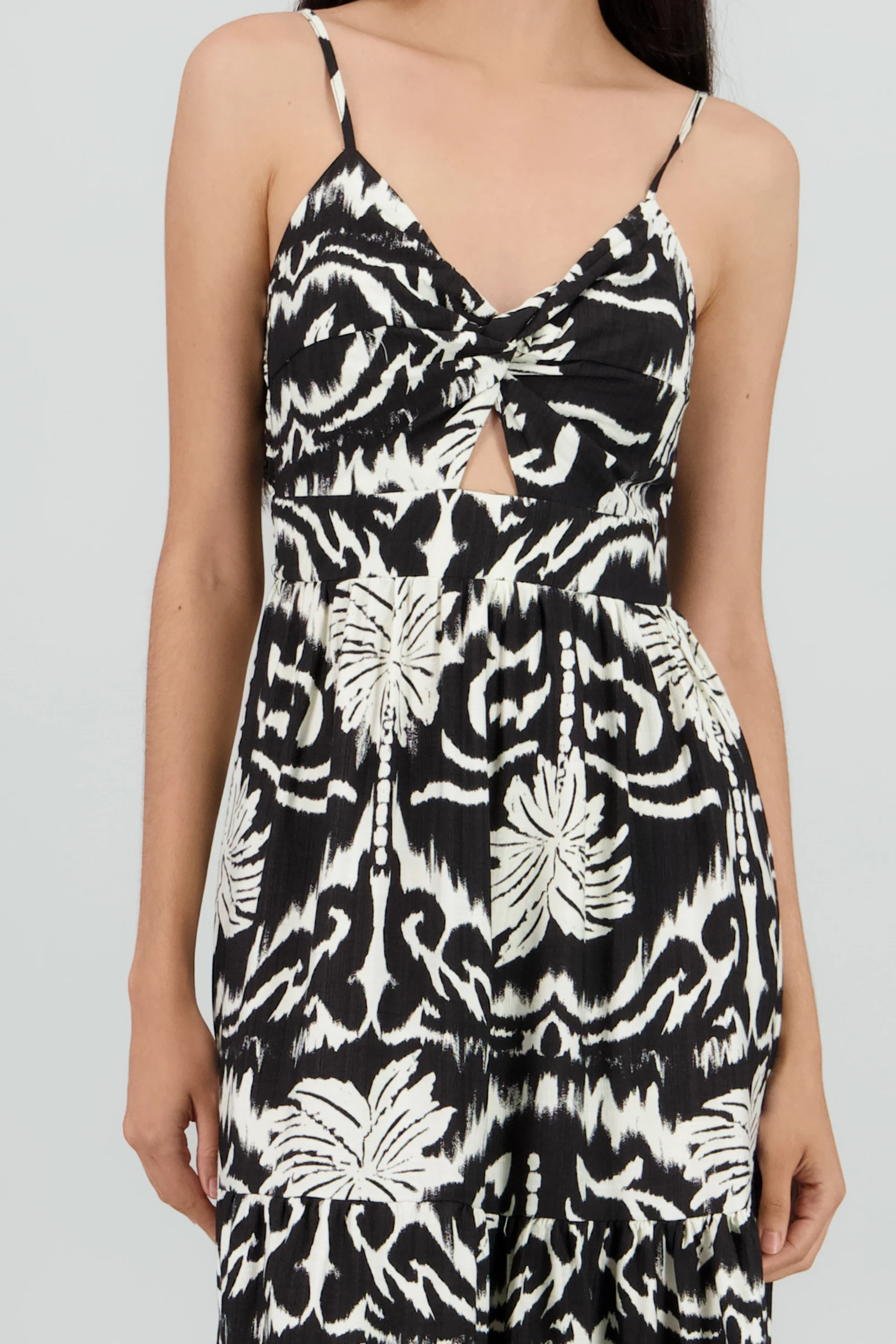 Maxi vestido estampado tropical - Image 5