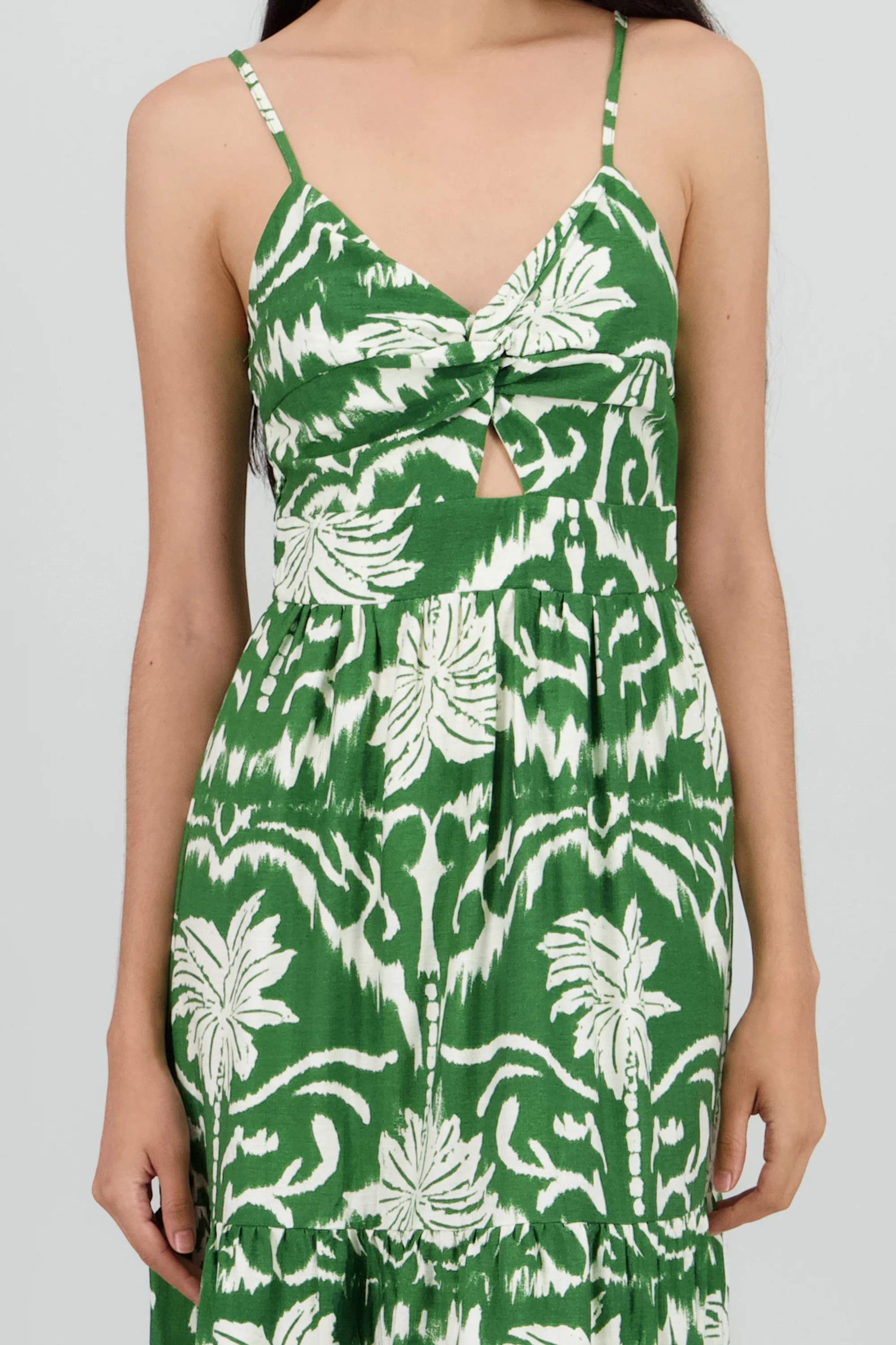 Maxi vestido estampado tropical - Image 5