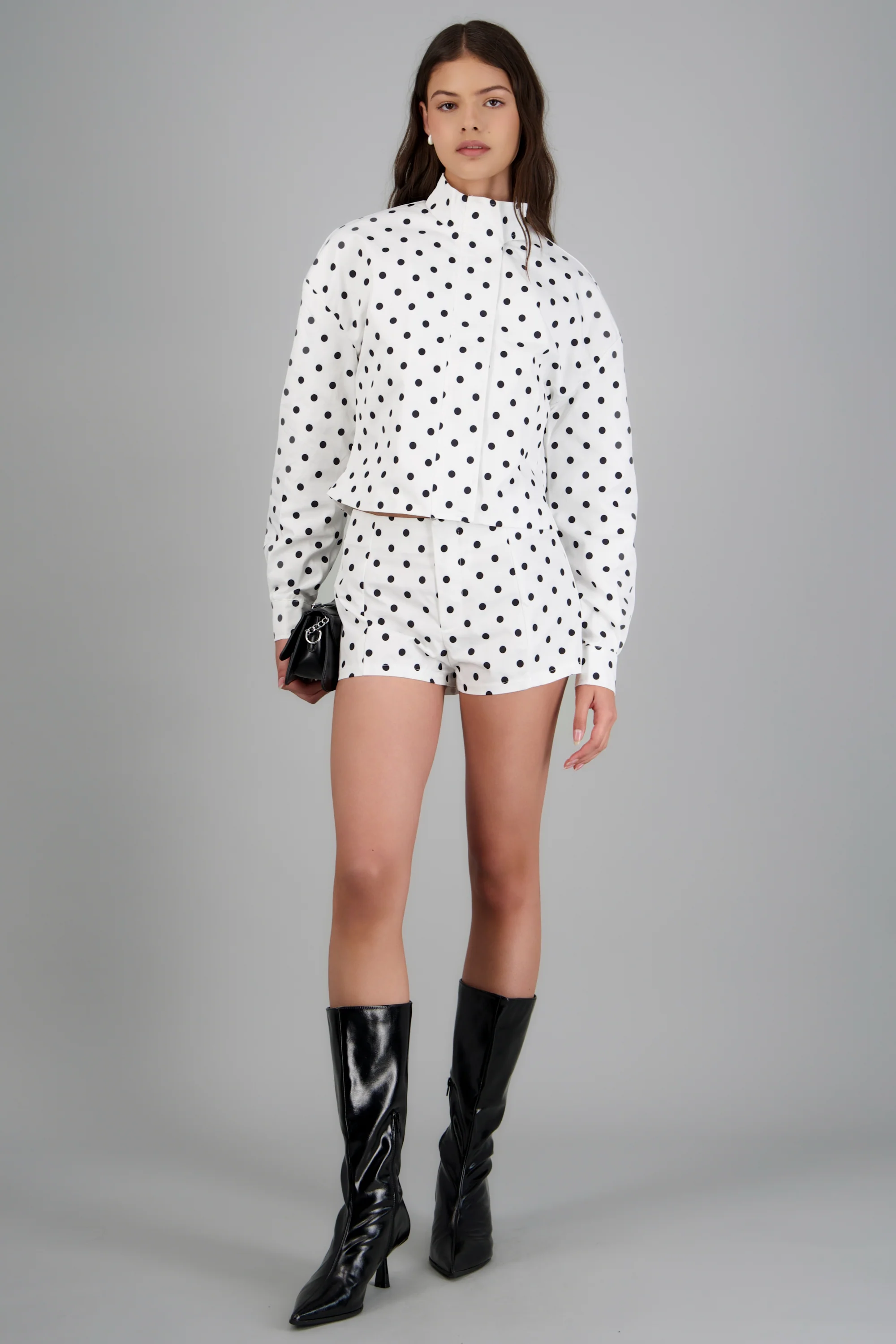 Mini polka dot shorts - Image 4