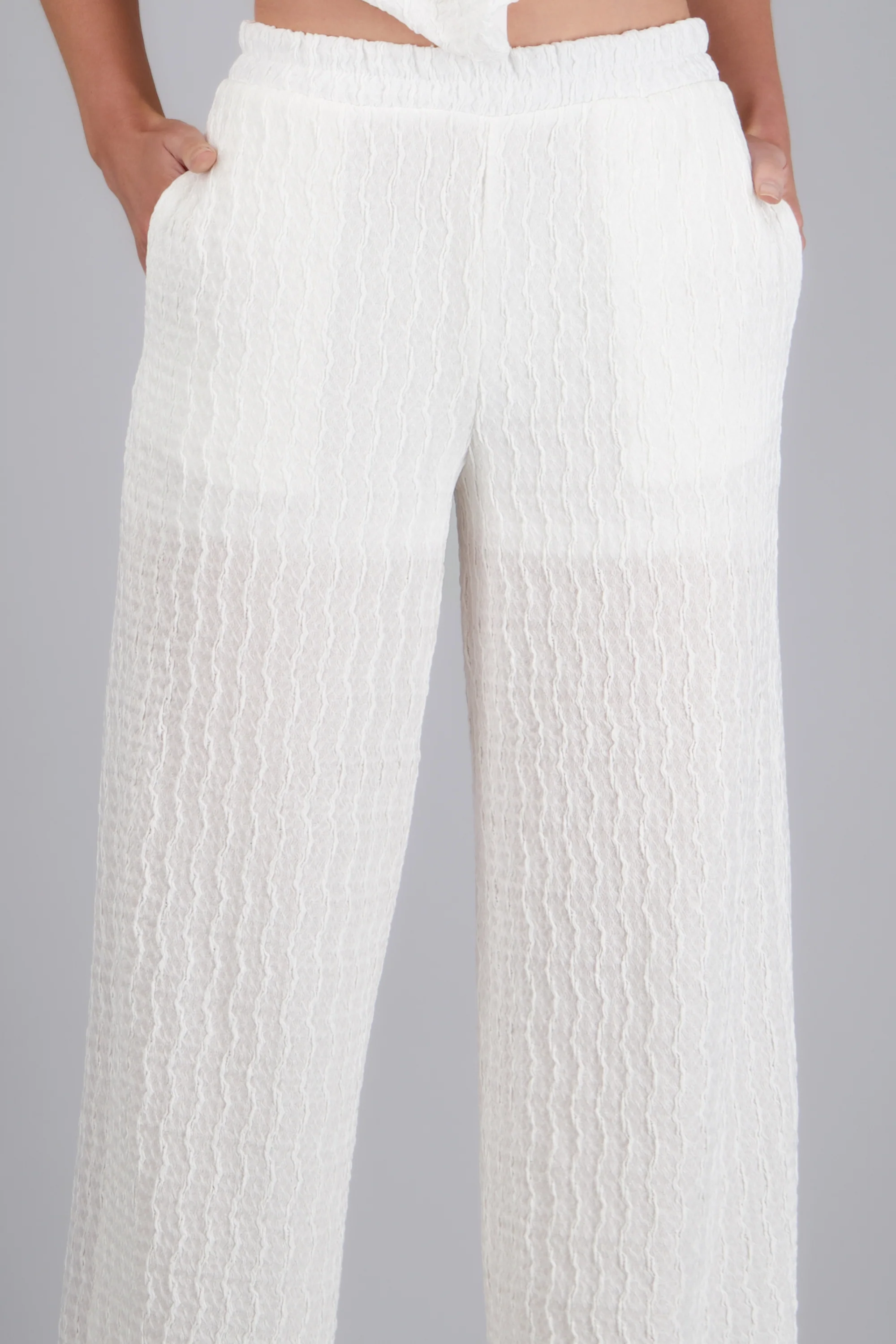 Pantalon amplio con elastico en pretina - Image 5