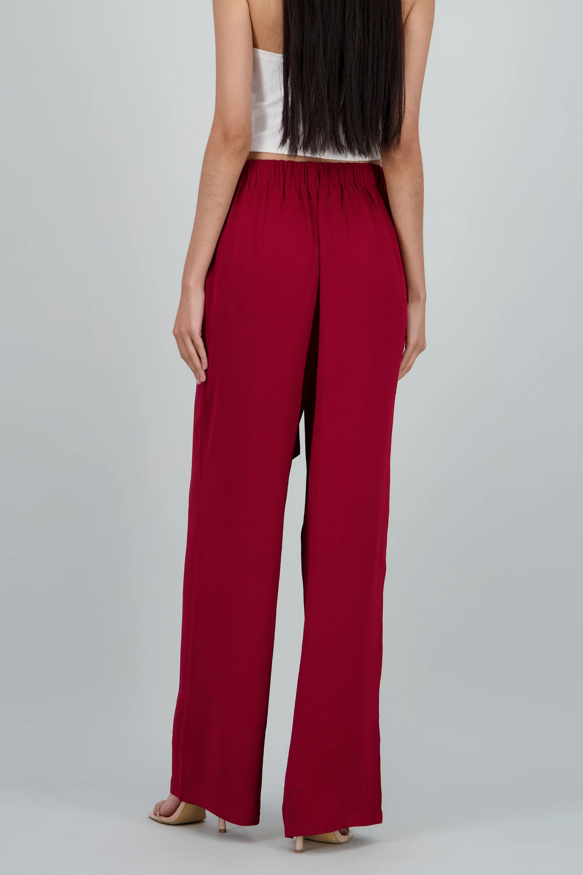 Pantalon amplio detalle amarre - Image 4
