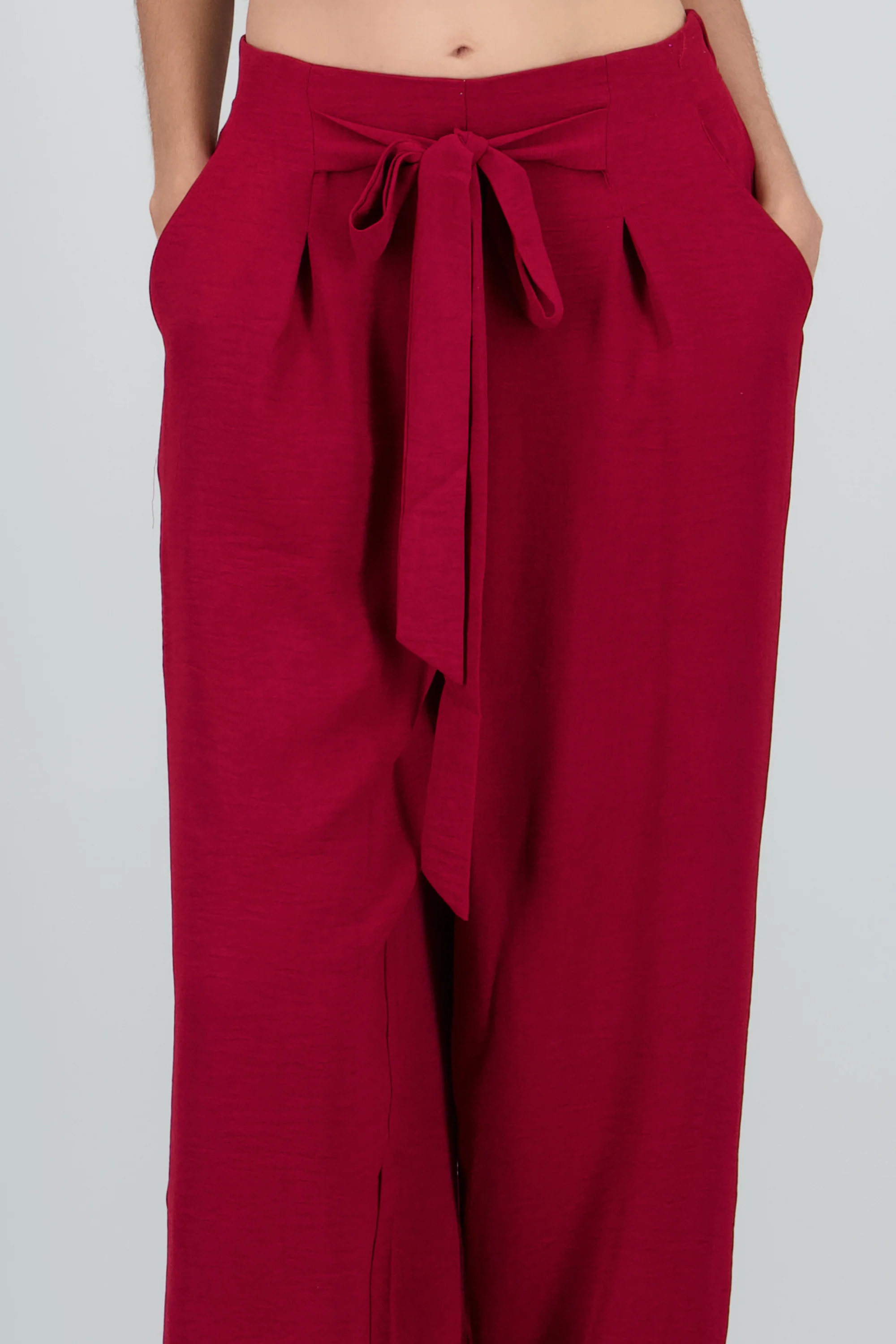 Pantalon amplio detalle amarre - Image 5