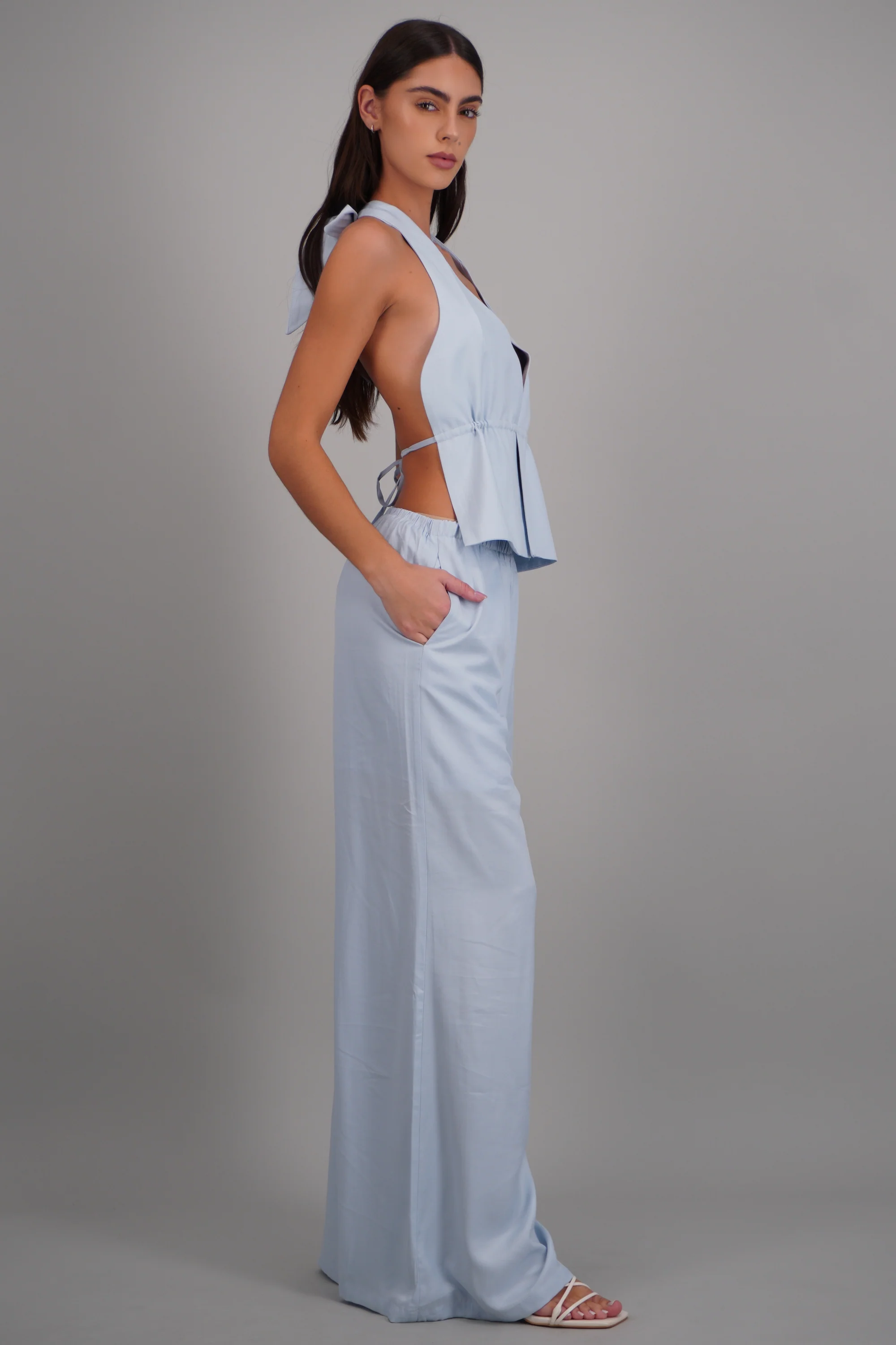 Pantalon amplio detalle resorte - Image 2