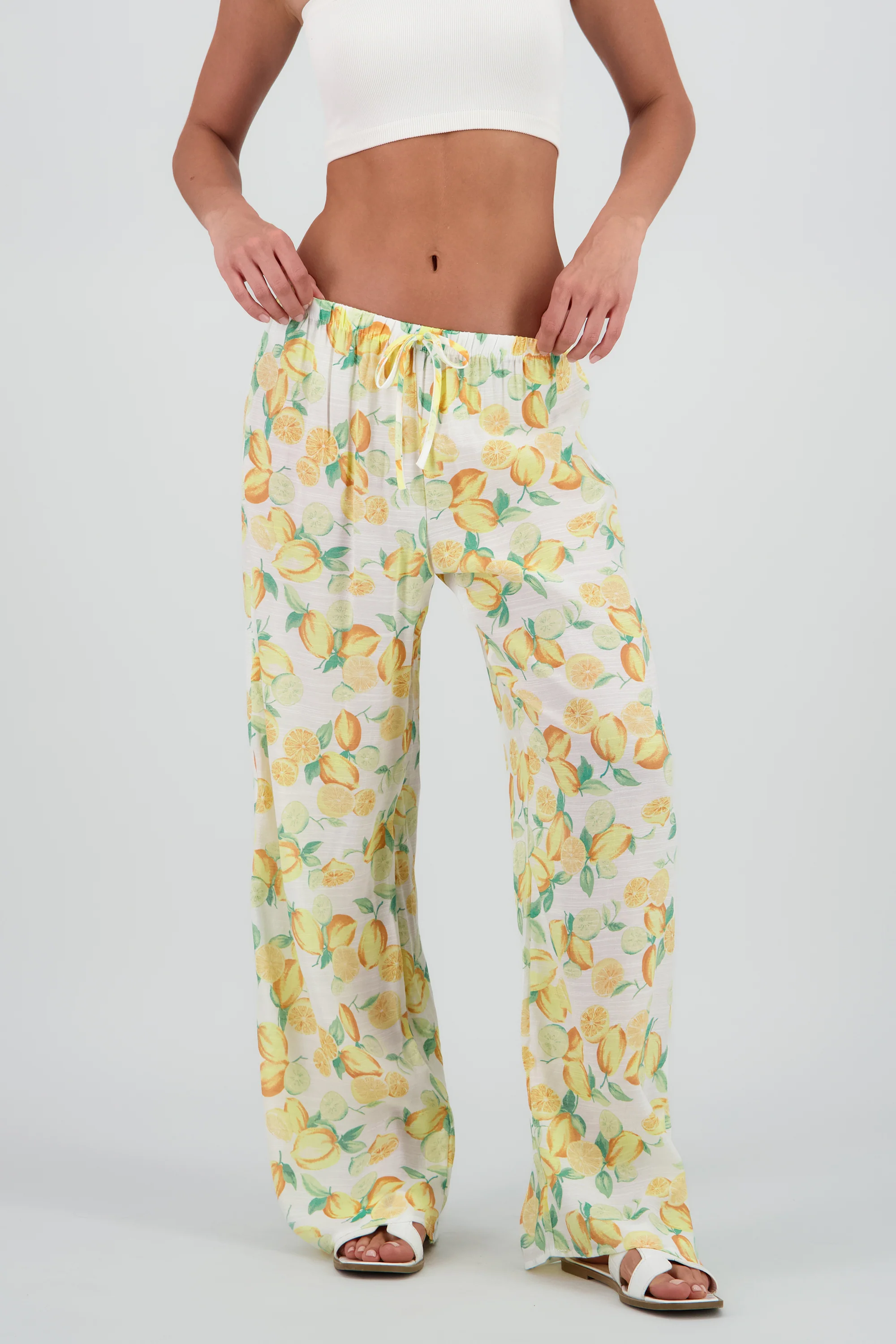 Pantalon amplio estampado limones - Image 2
