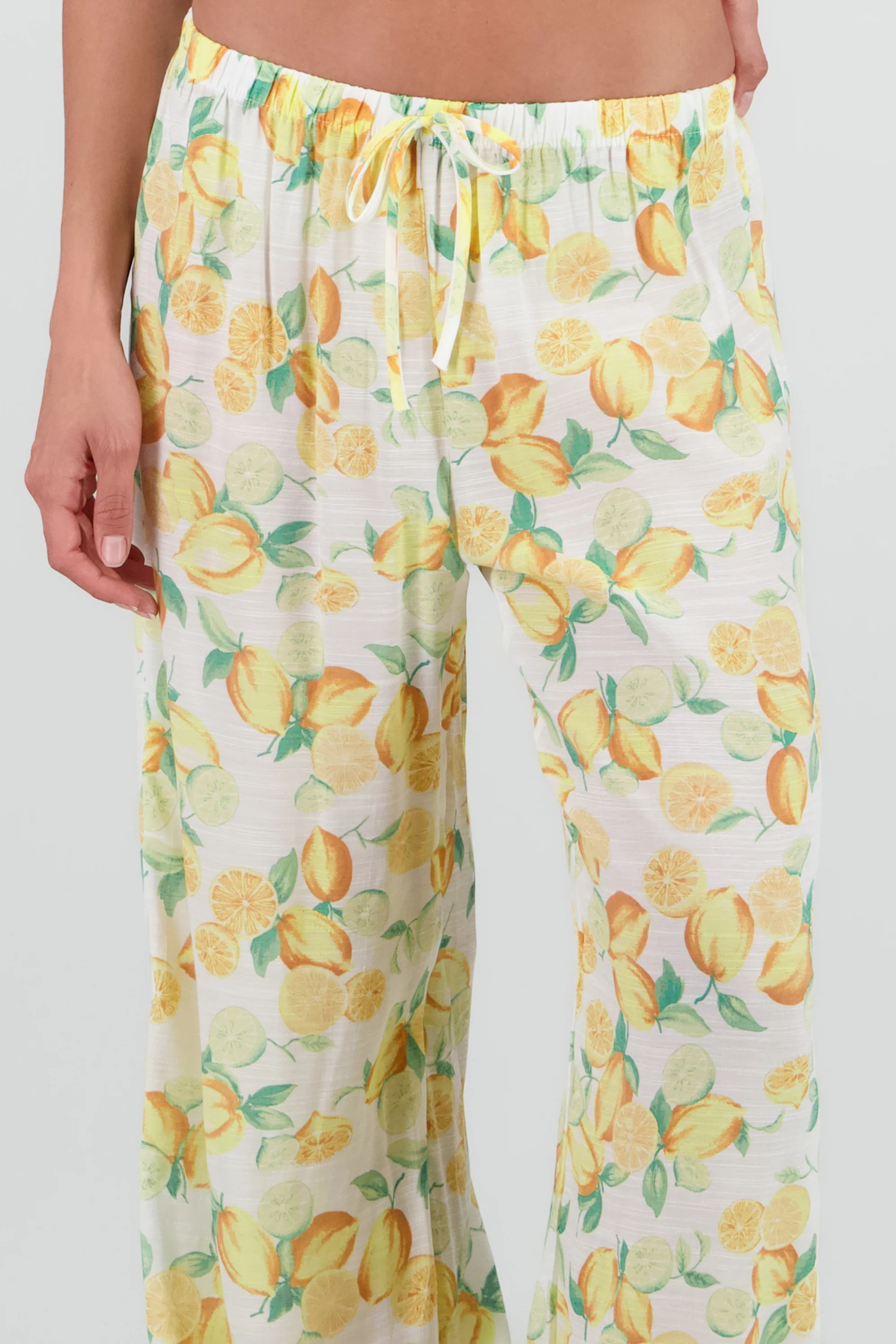Pantalon amplio estampado limones - Image 5