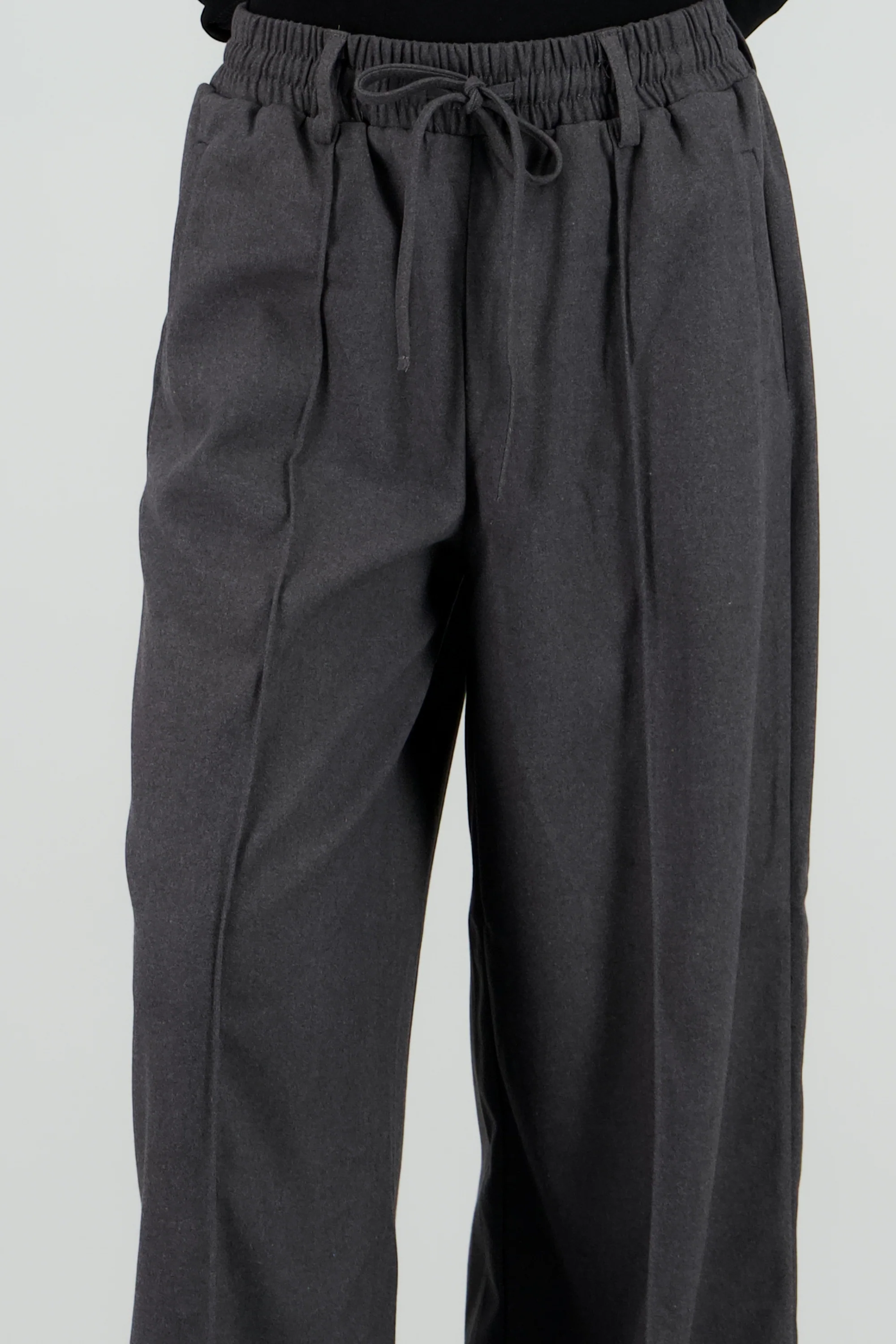 Pantalon amplio liso detalle resorte - Image 5