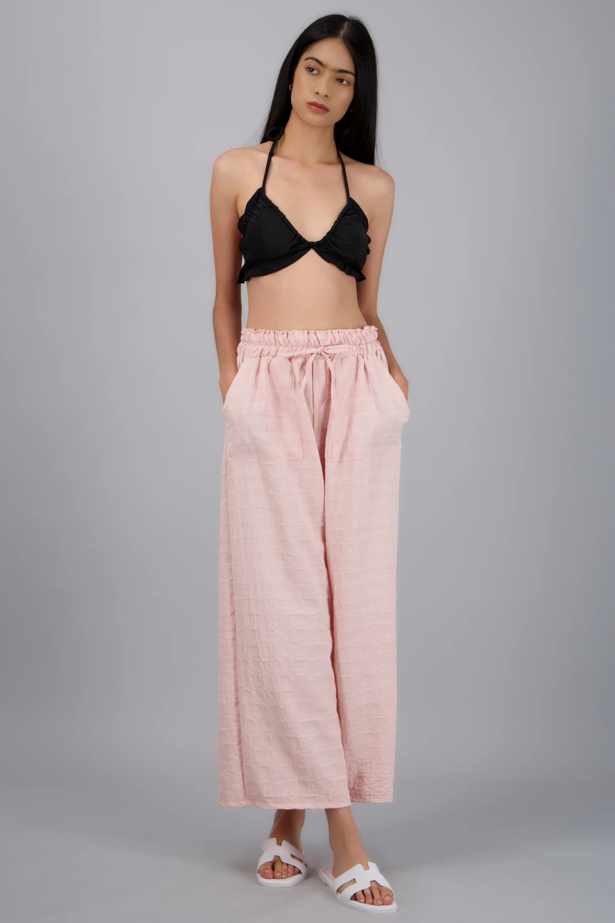 Pantalon amplio resorte textura - Image 2